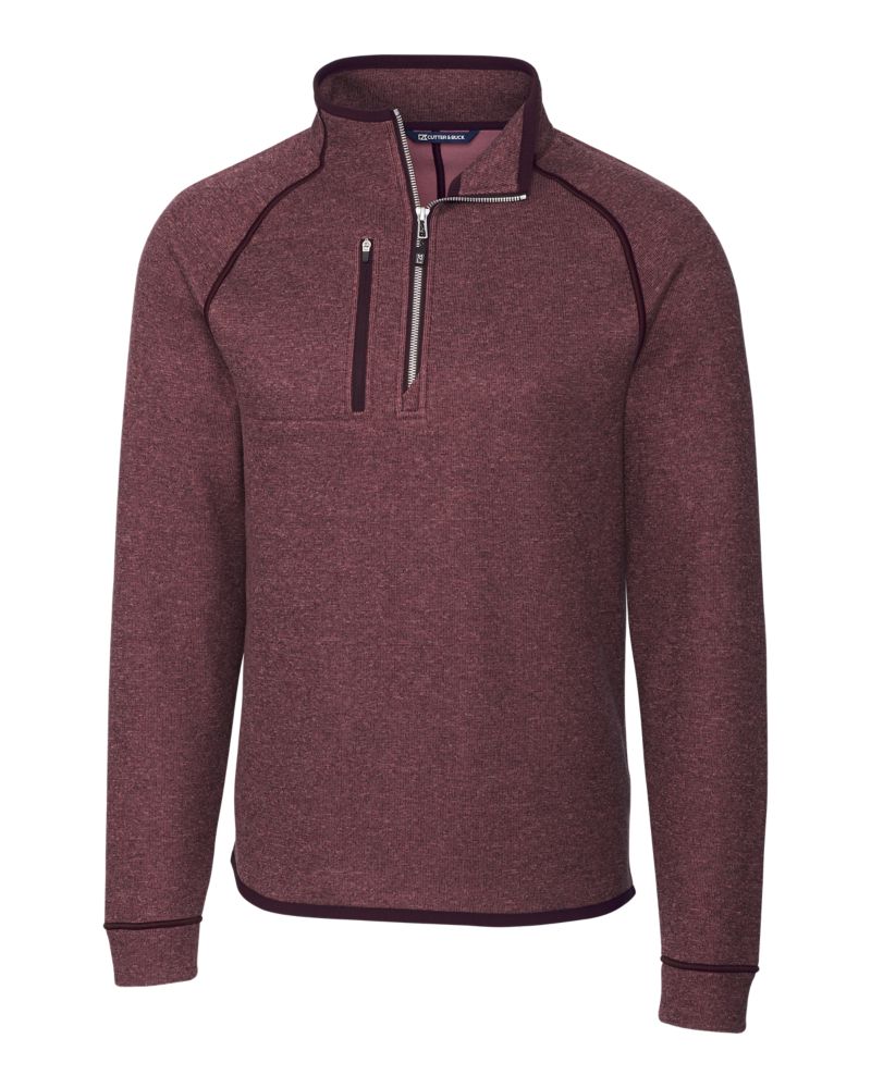 Cutter & Buck Mainsail Sweater-Knit Mens Half Zip Jacket 129
