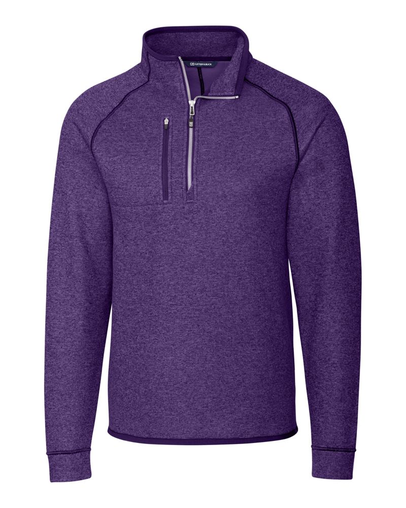 Cutter & Buck Mainsail Sweater-Knit Mens Half Zip Jacket 105