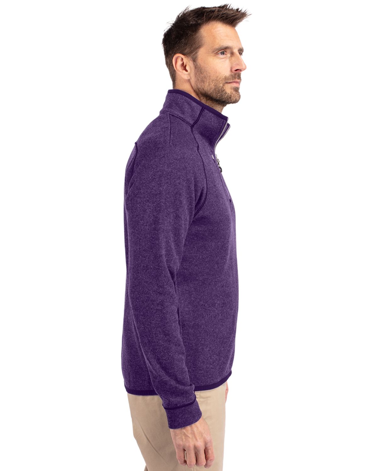 Cutter & Buck Mainsail Sweater-Knit Mens Half Zip Jacket 92