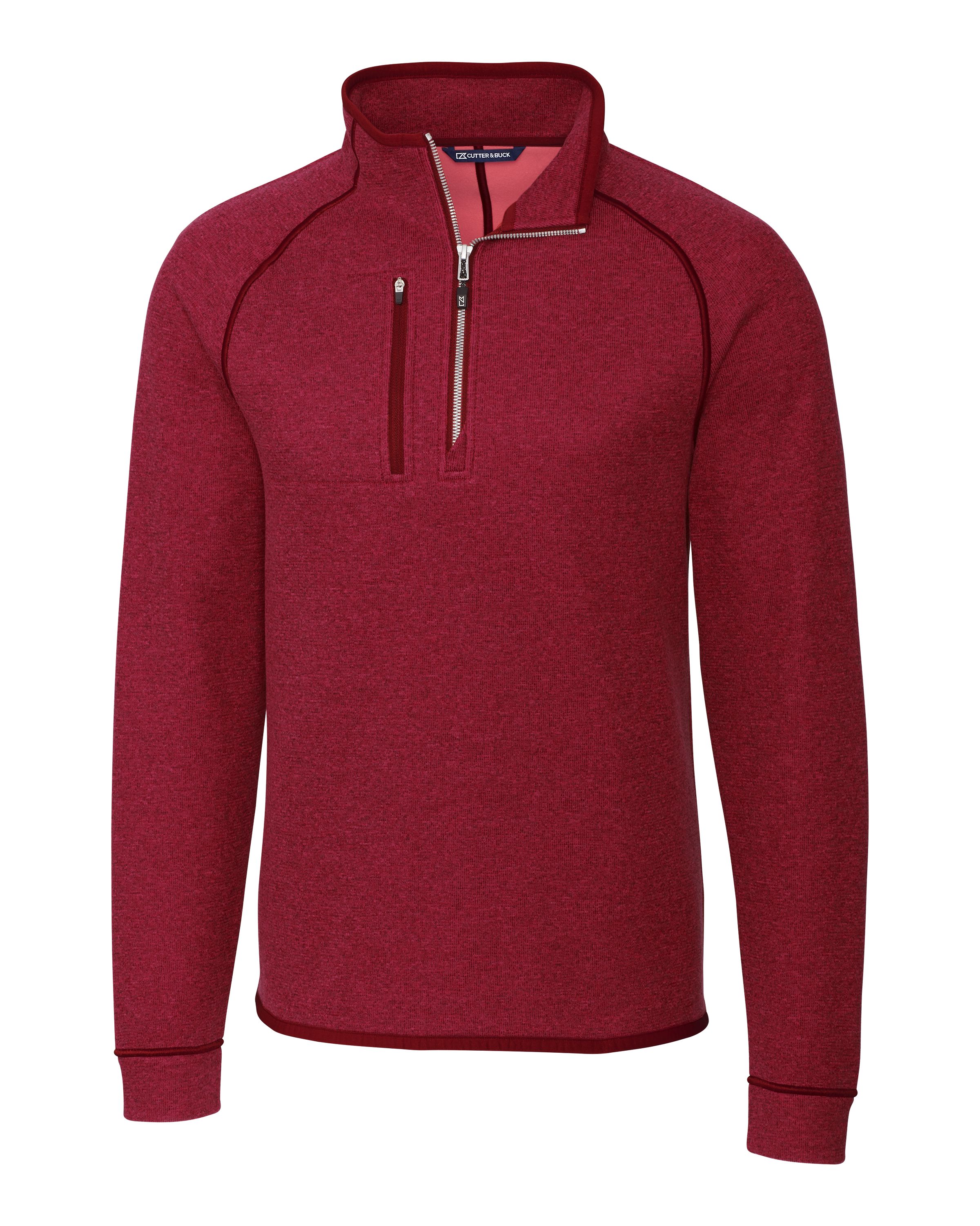 Cutter & Buck Mainsail Sweater-Knit Mens Half Zip Jacket 136