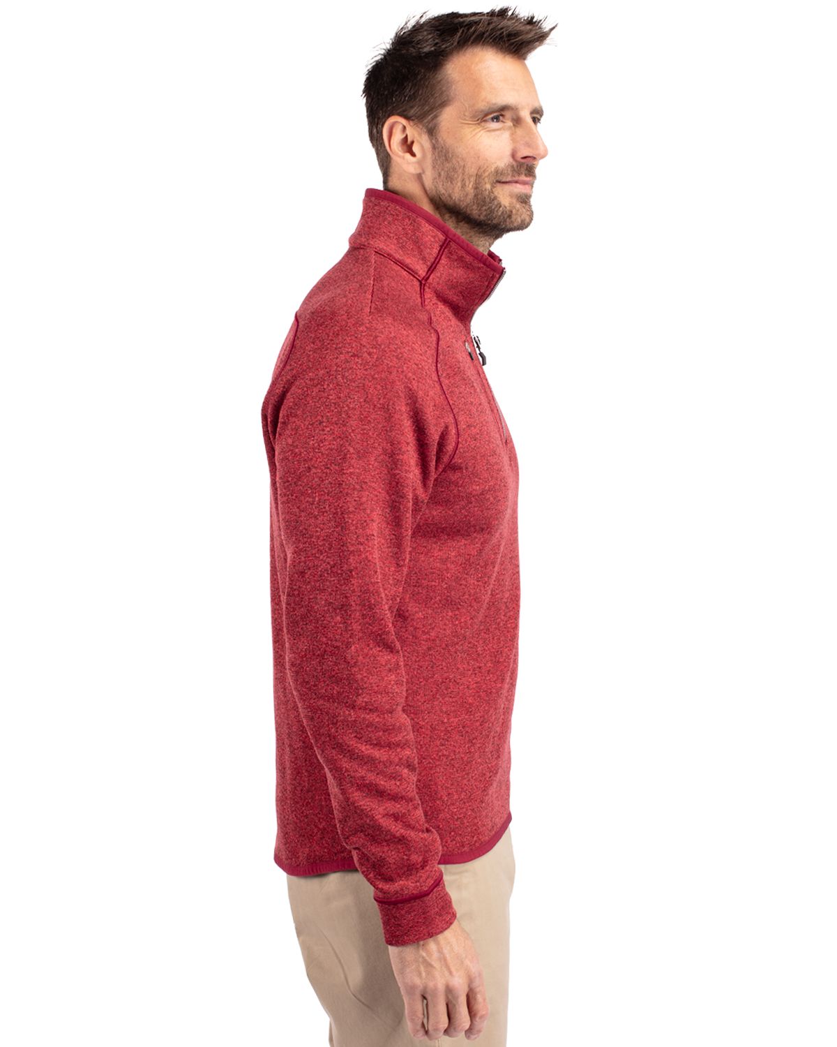 Cutter & Buck Mainsail Sweater-Knit Mens Half Zip Jacket 134
