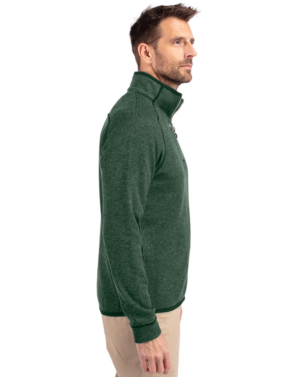 Cutter & Buck Mainsail Sweater-Knit Mens Half Zip Jacket 139