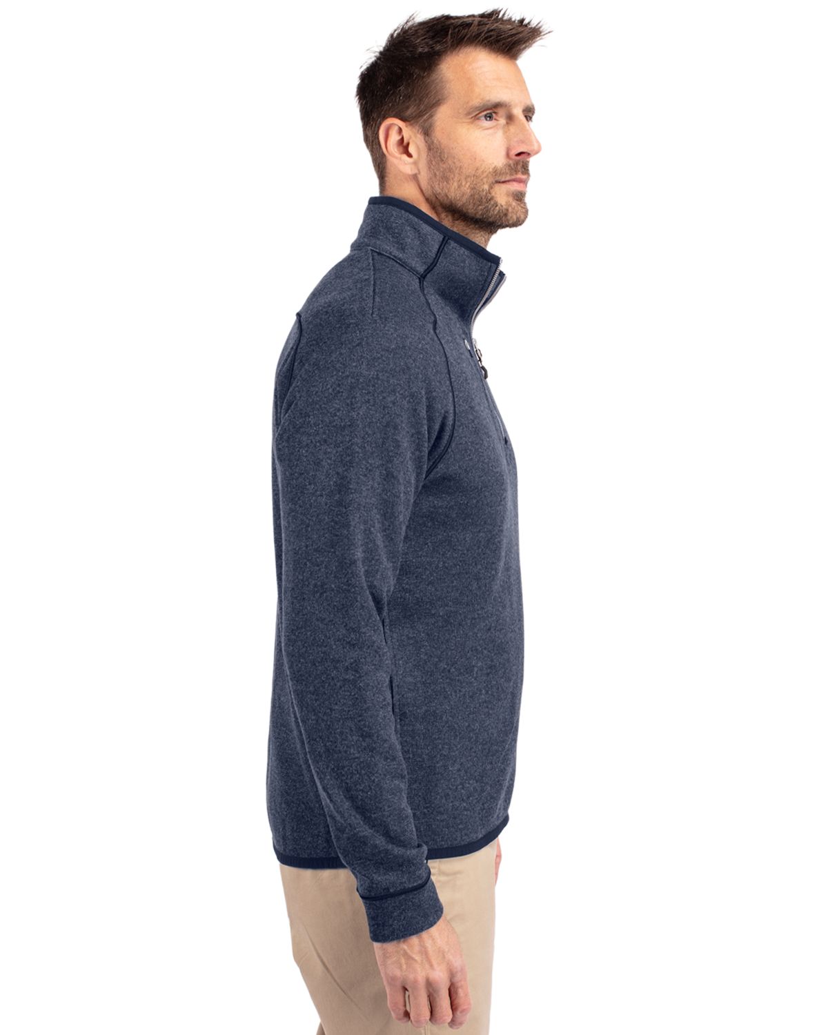 Cutter & Buck Mainsail Sweater-Knit Mens Half Zip Jacket 114