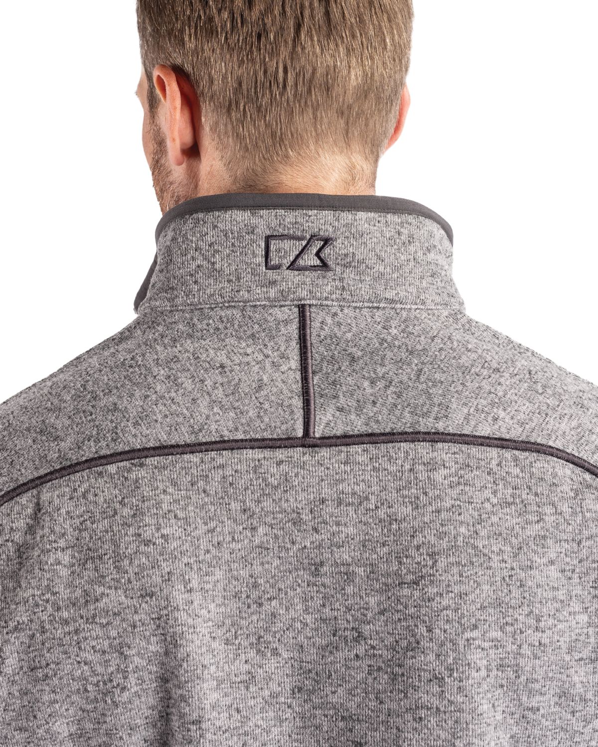 Cutter & Buck Mainsail Sweater-Knit Mens Half Zip Jacket 158