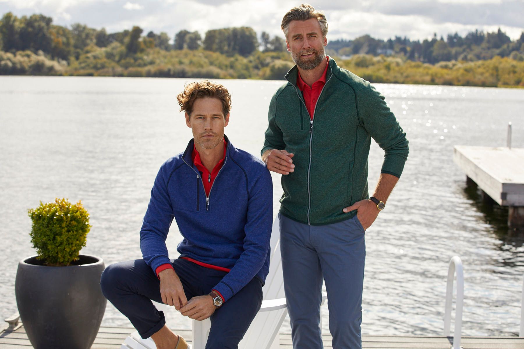Cutter & Buck Mainsail Sweater-Knit Mens Half Zip Jacket 155