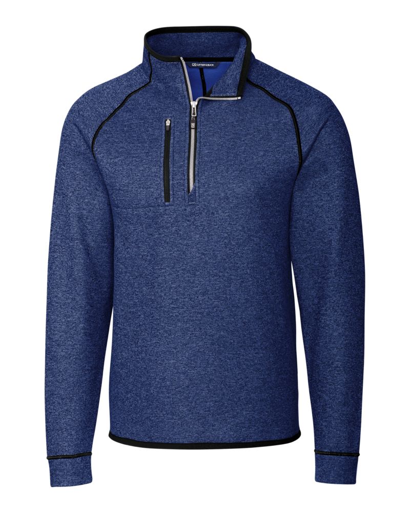 Cutter & Buck Mainsail Sweater-Knit Mens Half Zip Jacket 154