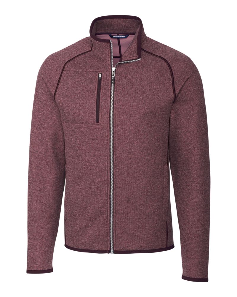 Cutter & Buck Mainsail Sweater-Knit Mens Full Zip Jacket