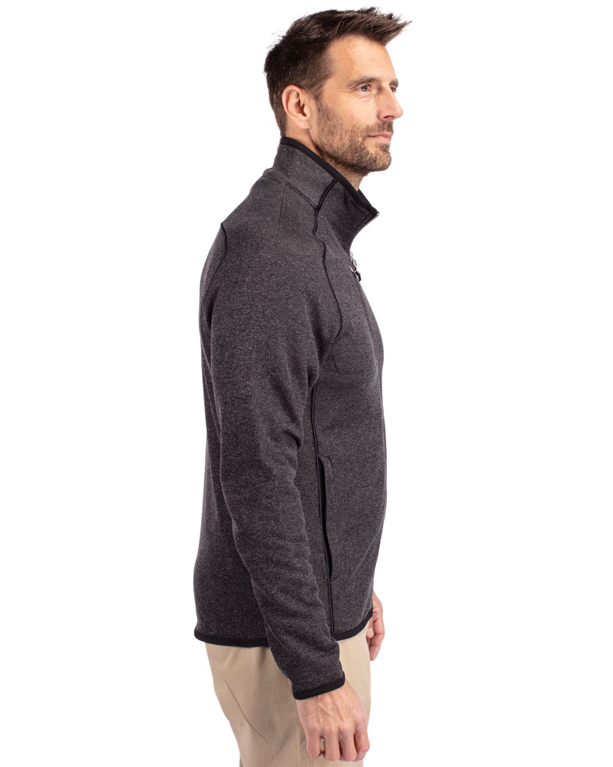 Cutter & Buck Mainsail Sweater-Knit Mens Full Zip Jacket 88
