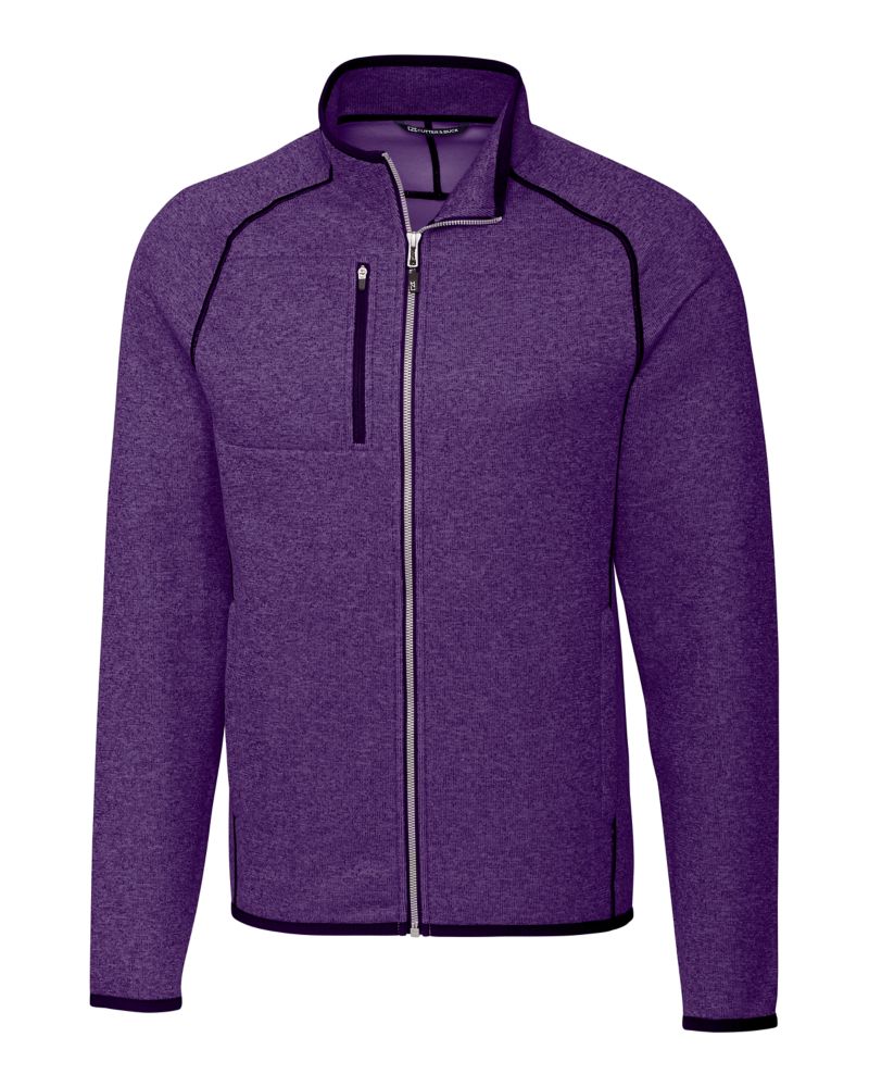 Cutter & Buck Mainsail Sweater-Knit Mens Full Zip Jacket 129
