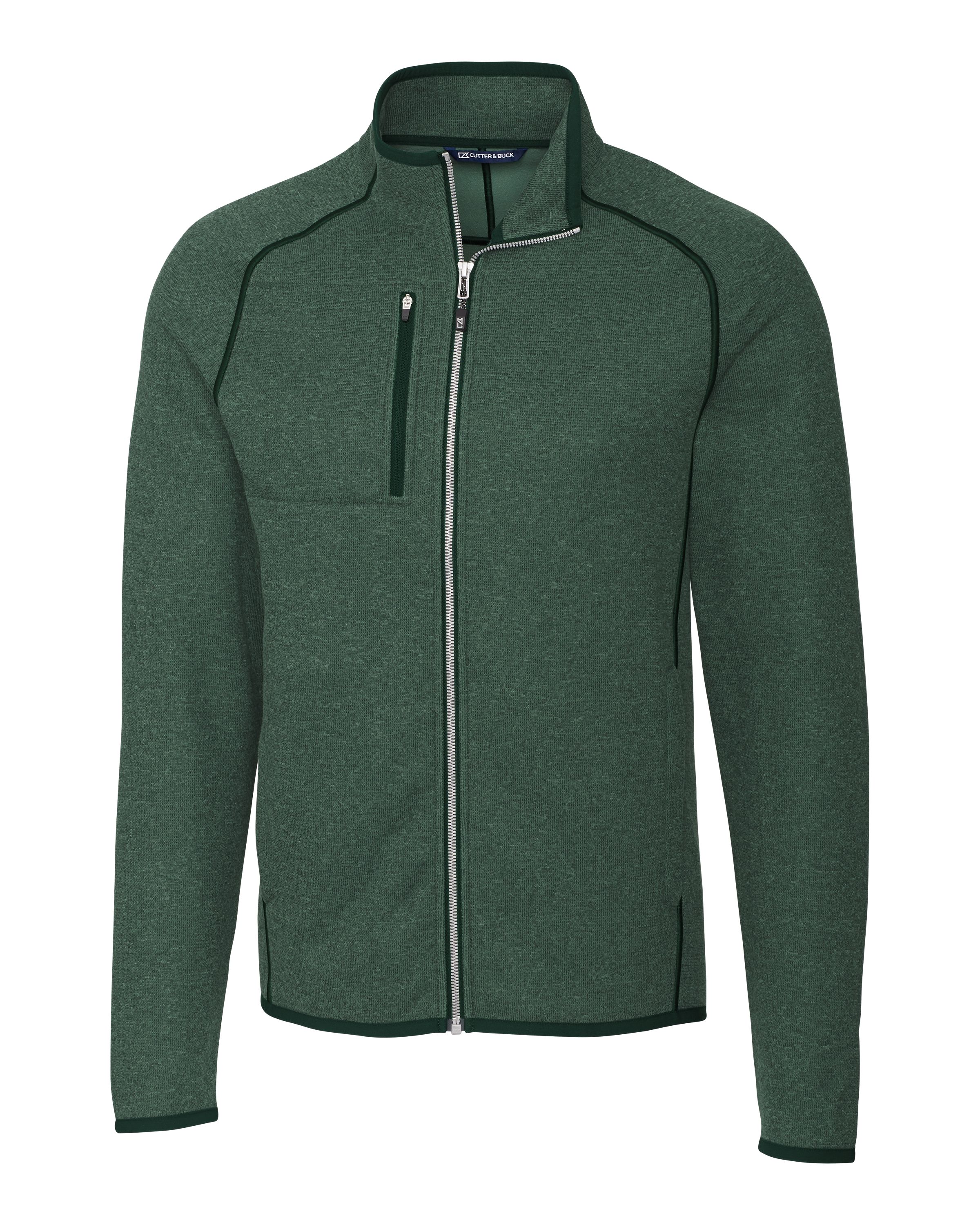 Cutter & Buck Mainsail Sweater-Knit Mens Full Zip Jacket 132