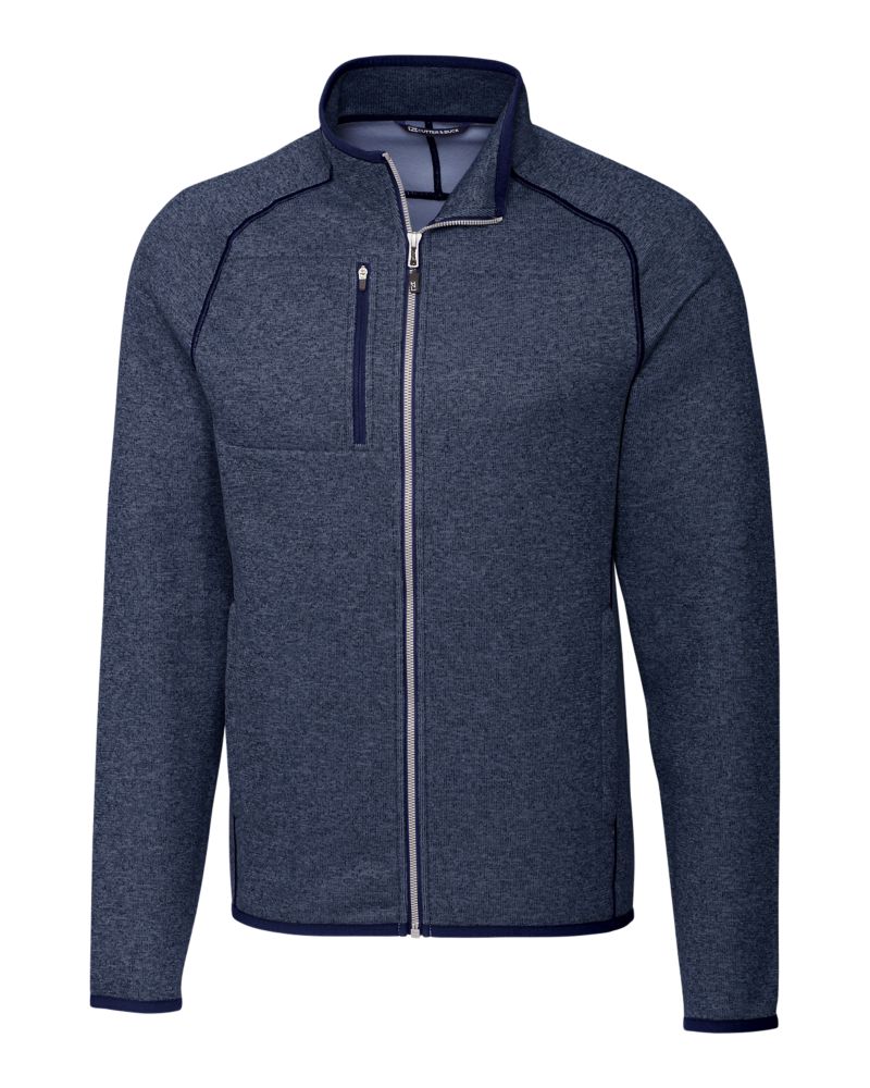 Cutter & Buck Mainsail Sweater-Knit Mens Full Zip Jacket 133
