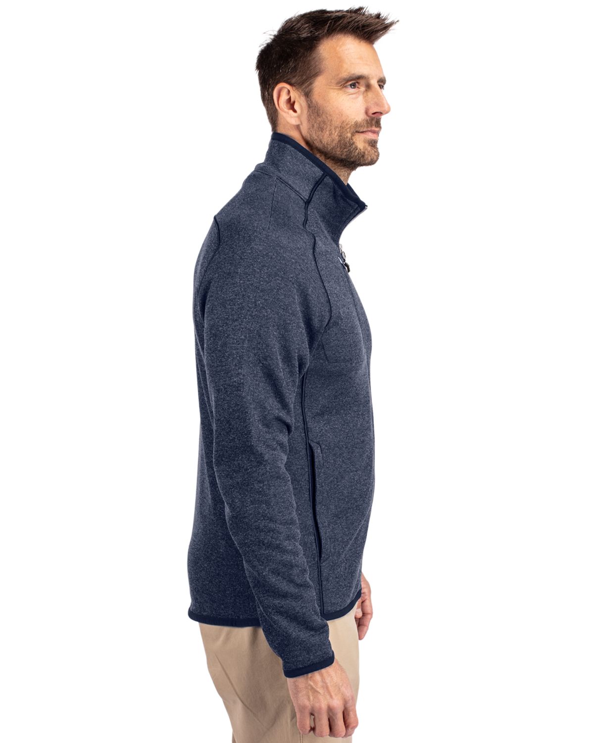 Cutter & Buck Mainsail Sweater-Knit Mens Full Zip Jacket 66