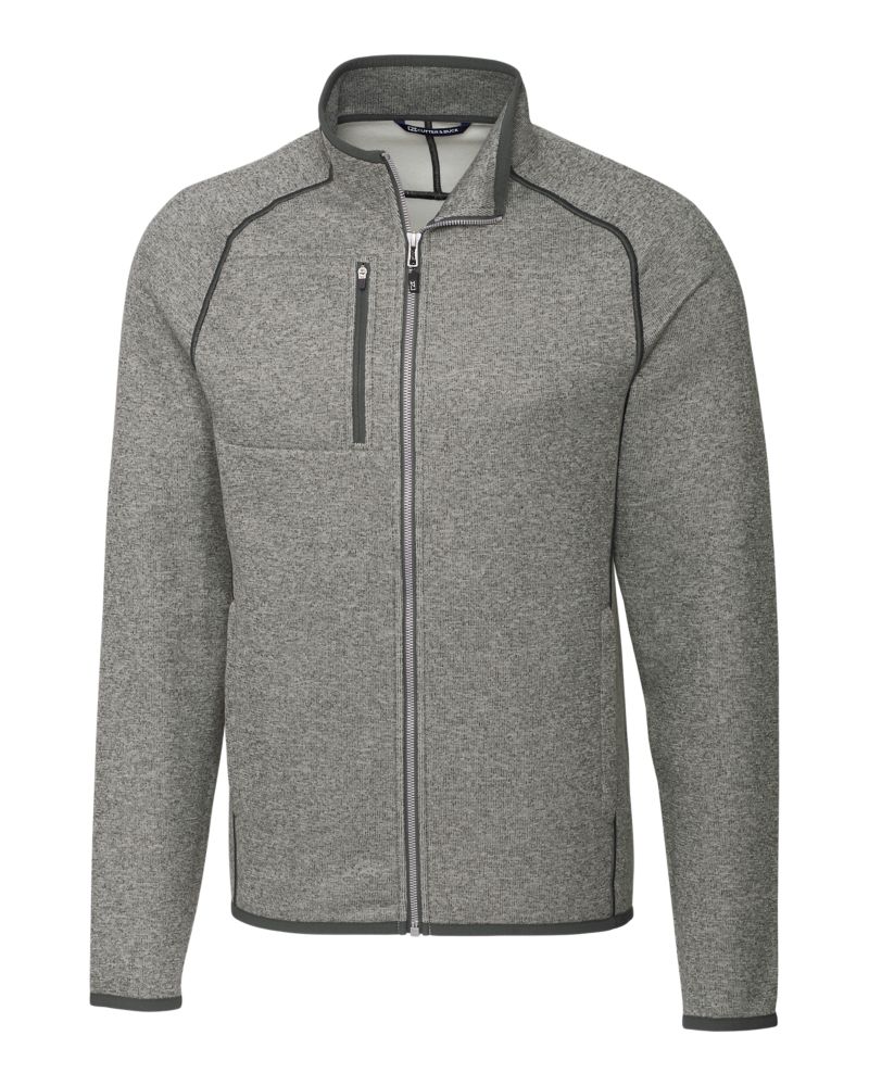 Cutter & Buck Mainsail Sweater-Knit Mens Full Zip Jacket 136
