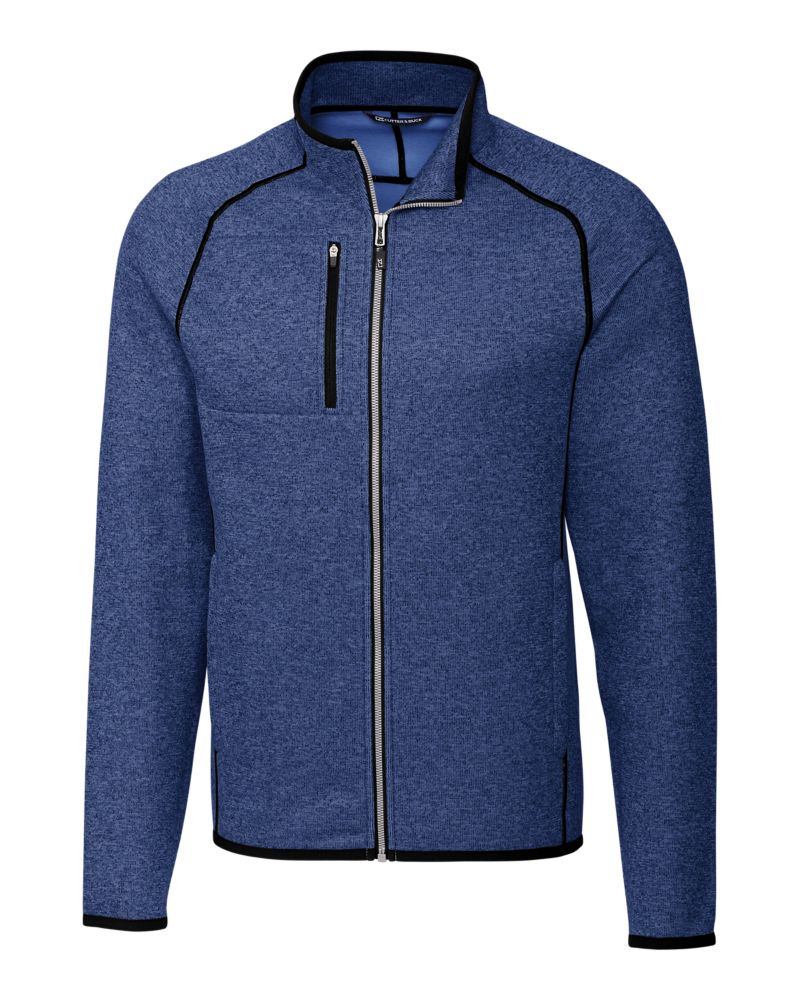 Cutter & Buck Mainsail Sweater-Knit Mens Full Zip Jacket 126