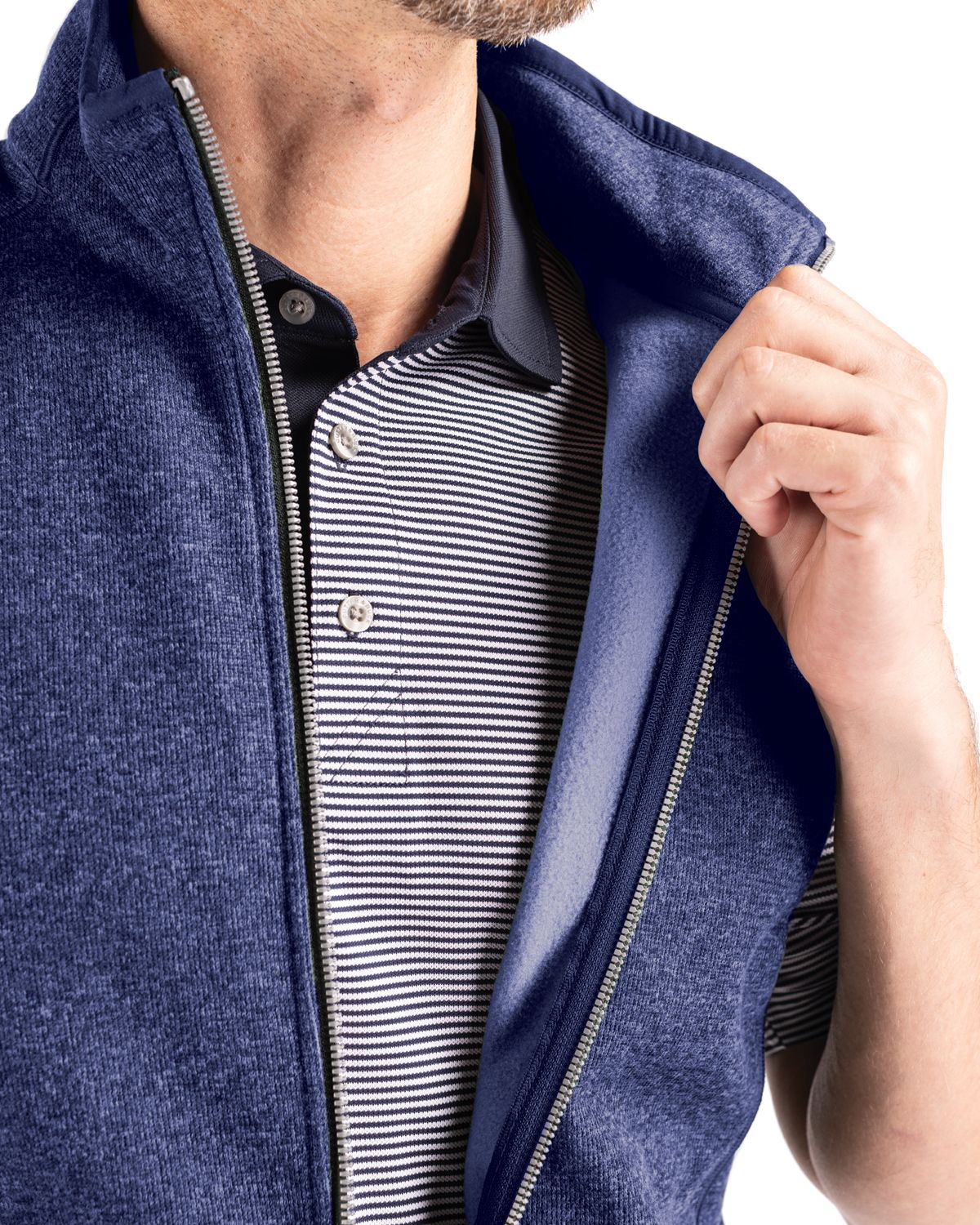 Cutter & Buck Mainsail Sweater-Knit Mens Full Zip Jacket 139