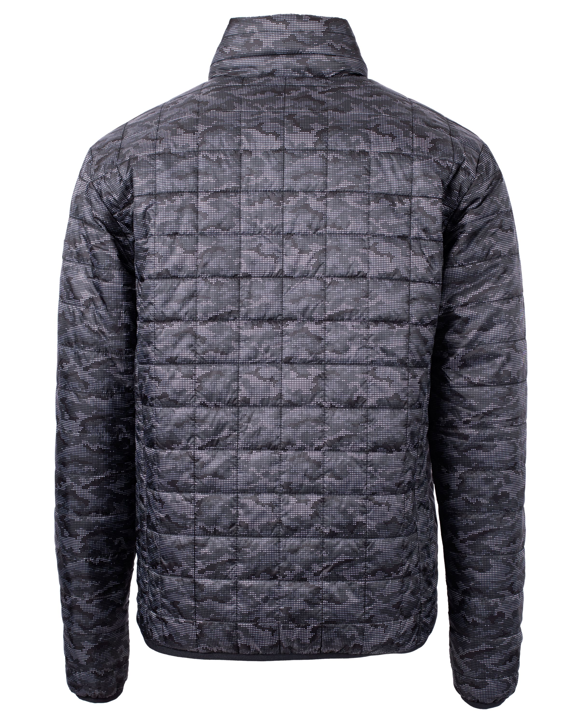 Cutter & Buck Rainier Recycled Insulated Printed Puffer Mens Full Zip Jacket 40