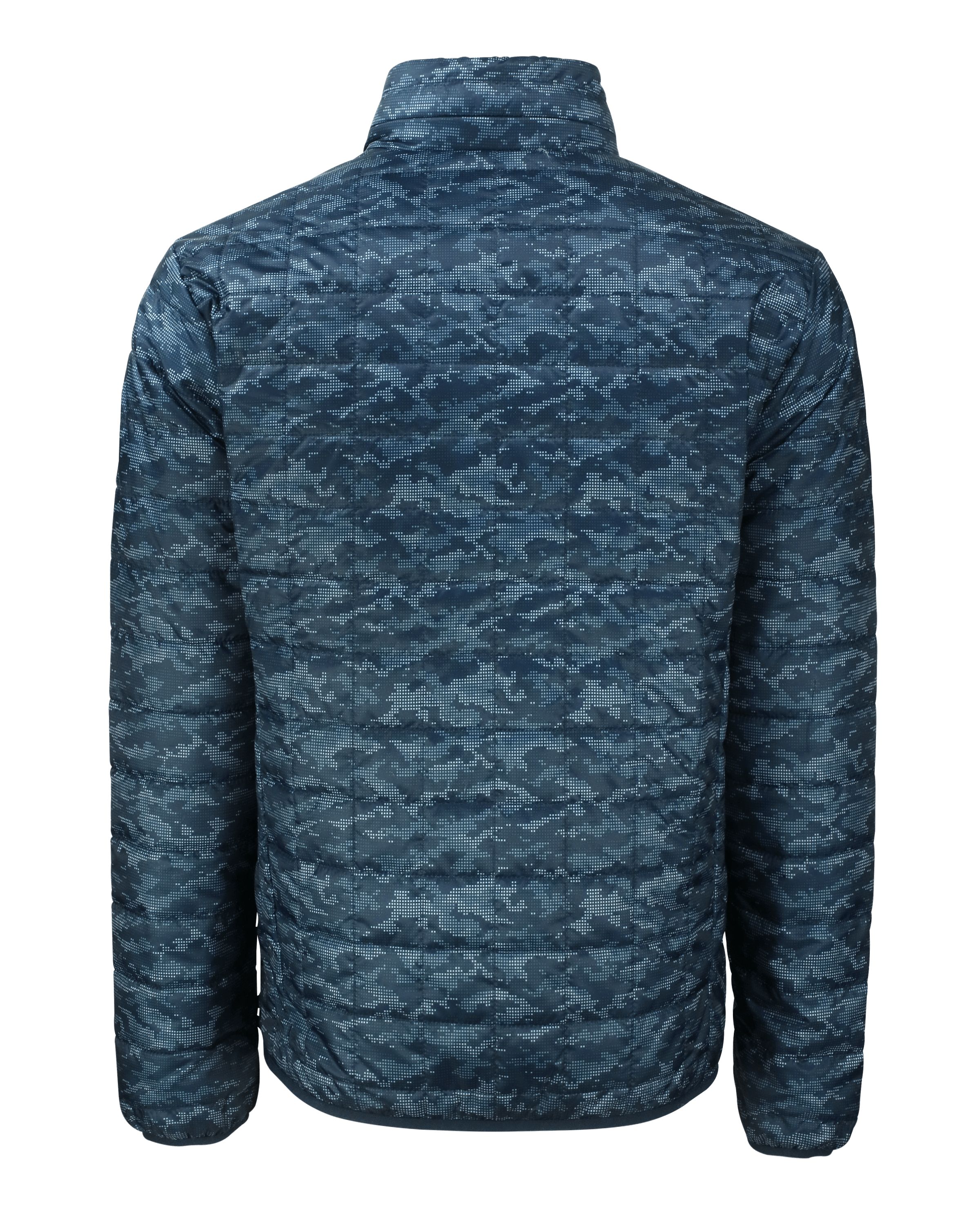 Cutter & Buck Rainier Recycled Insulated Printed Puffer Mens Full Zip Jacket 34