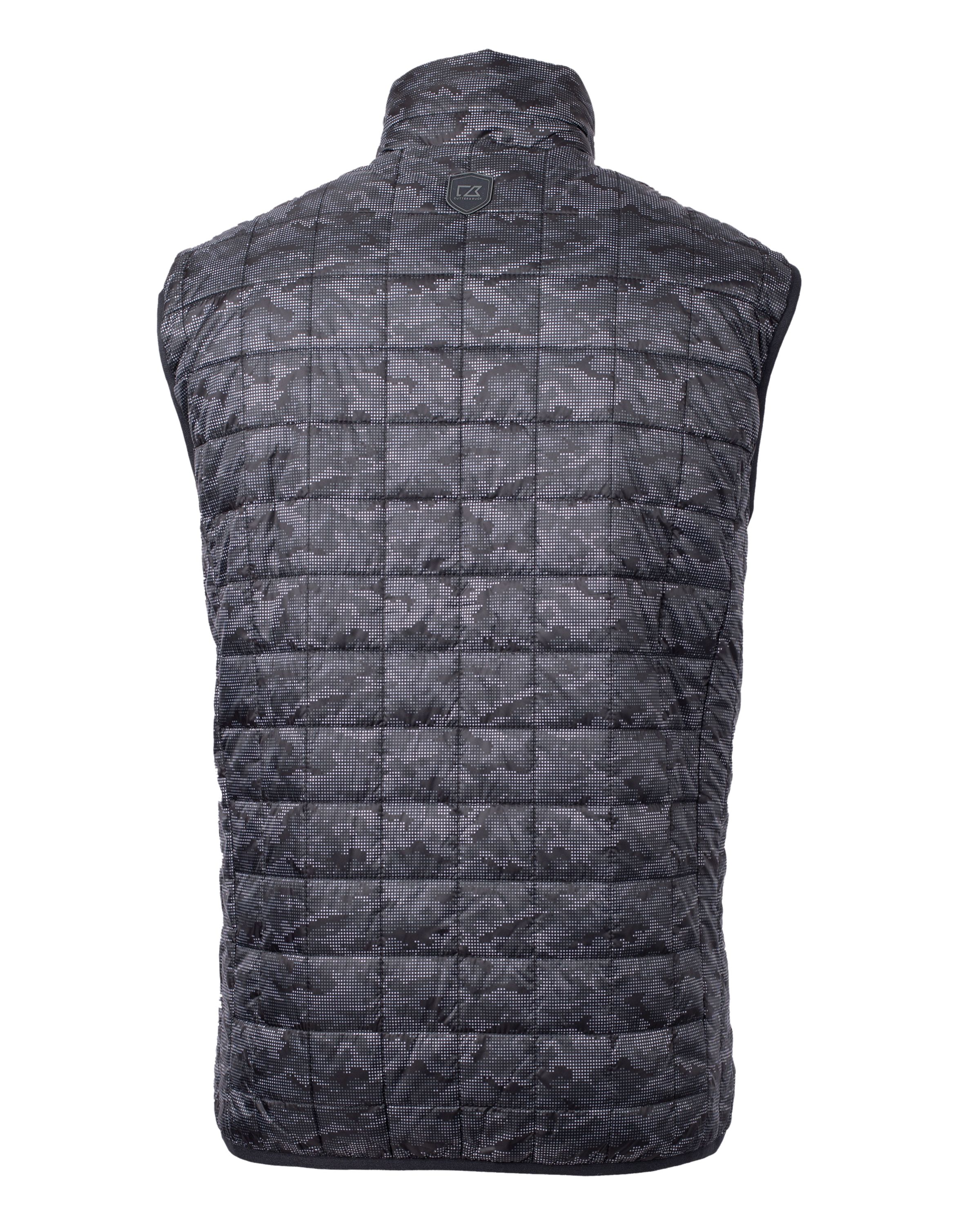 Cutter & Buck Rainier Recycled Insulated Printed Puffer Mens Full Zip Vest 28