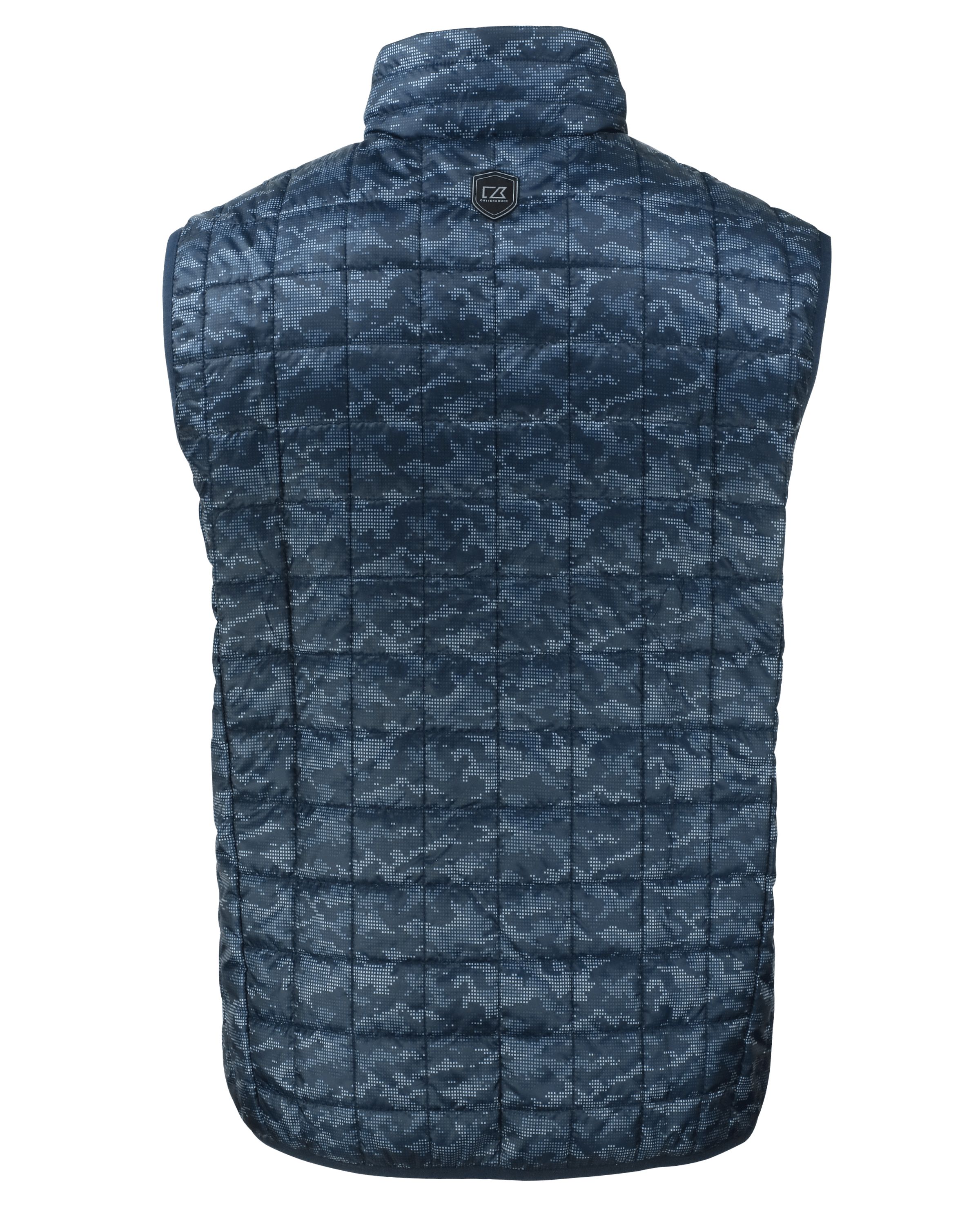 Cutter & Buck Rainier Recycled Insulated Printed Puffer Mens Full Zip Vest 39