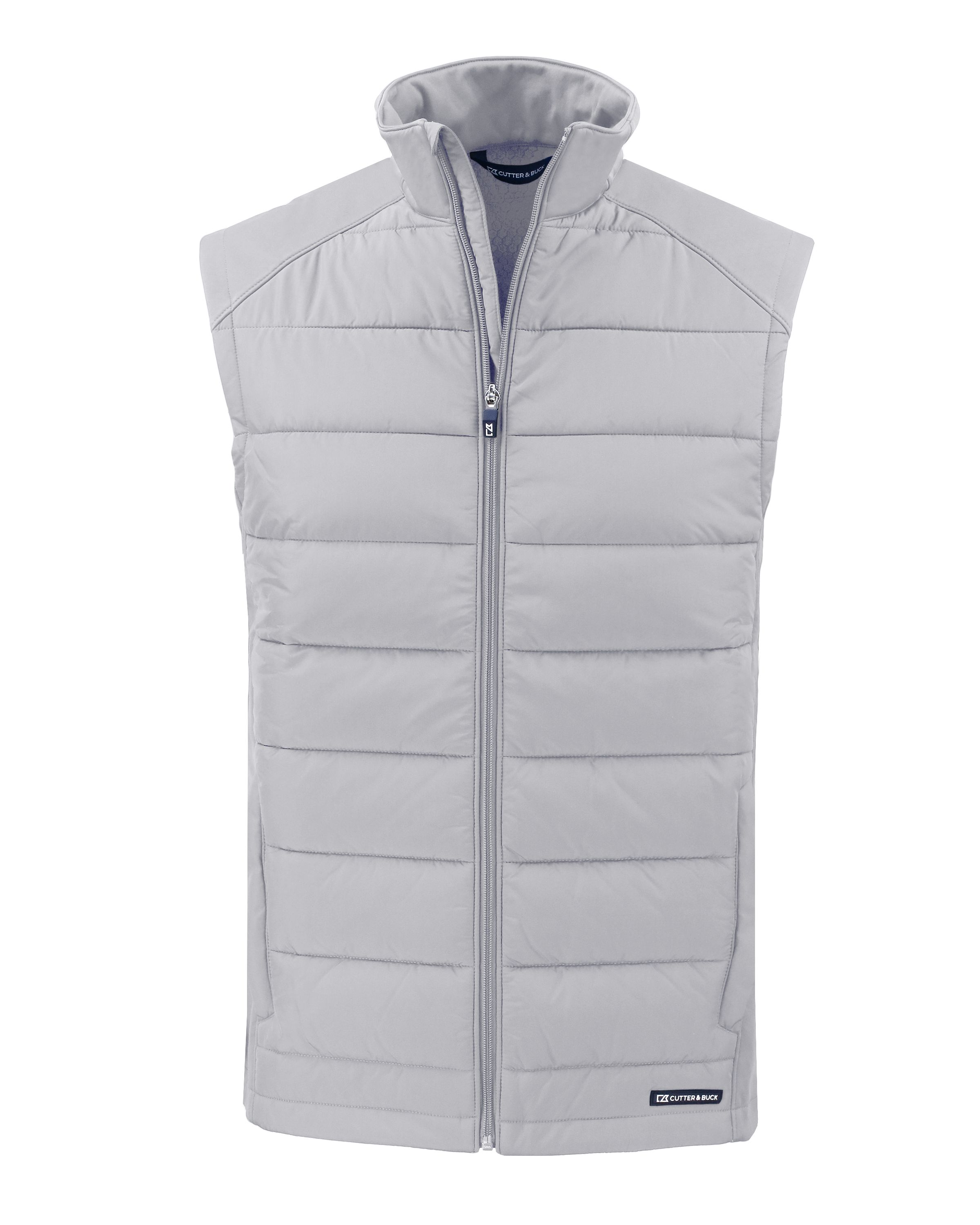 Cutter & Buck Evoke Recycled Honeycomb Fleece Mens Hybrid Full Zip Vest 64