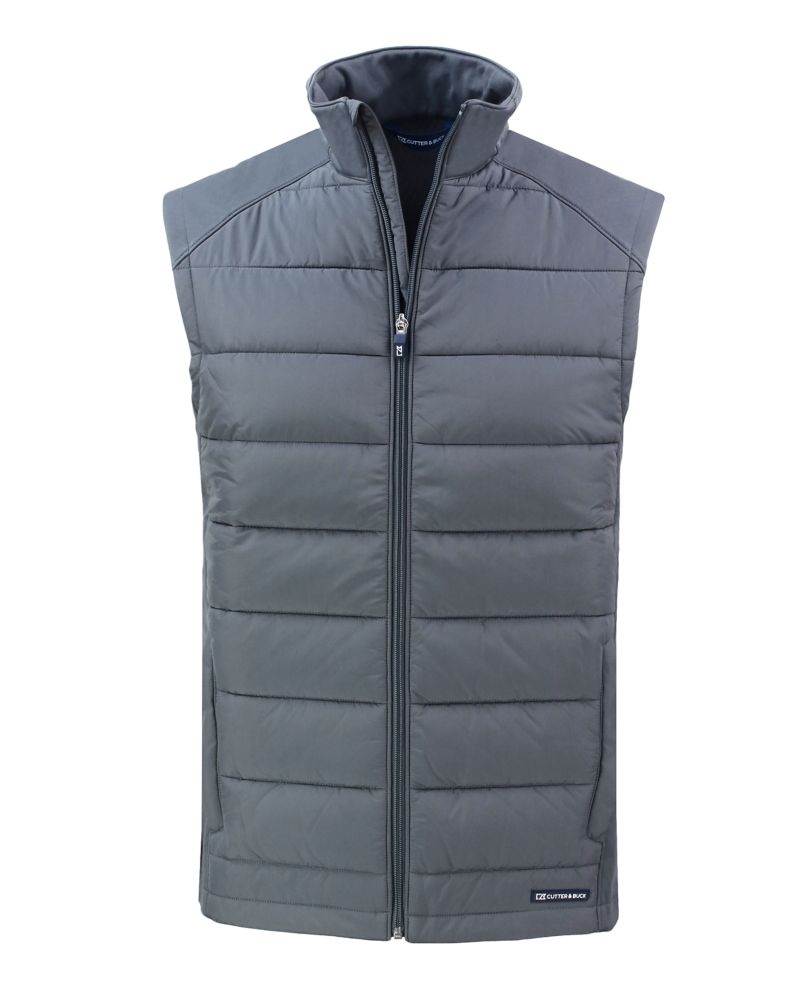 Cutter & Buck Evoke Recycled Honeycomb Fleece Mens Hybrid Full Zip Vest 89
