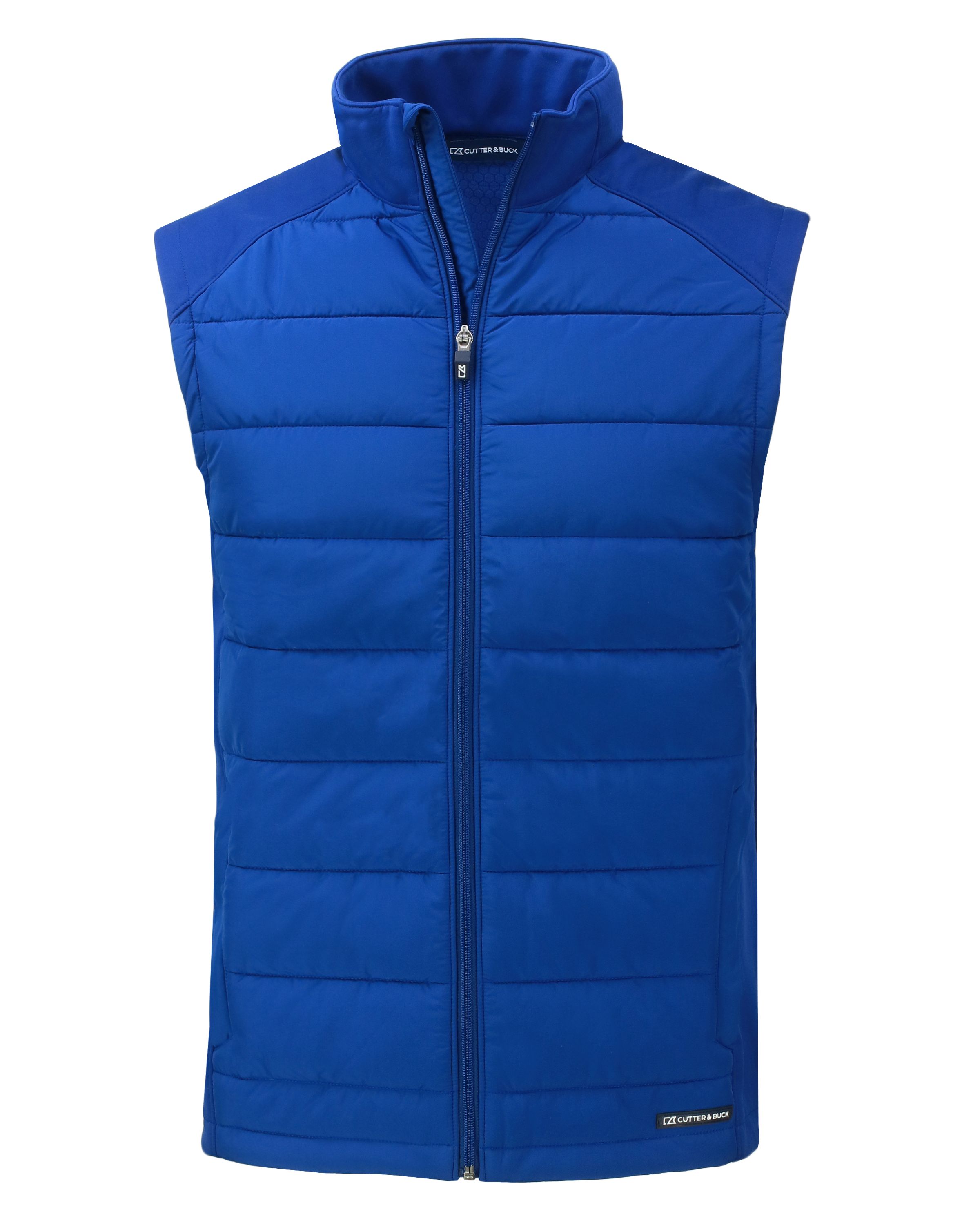 Cutter & Buck Evoke Recycled Honeycomb Fleece Mens Hybrid Full Zip Vest 43