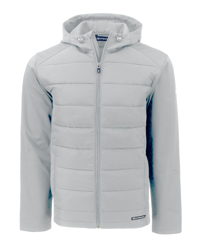 Cutter & Buck Evoke Recycled Honeycomb Fleece Mens Hybrid Full Zip Jacket 66