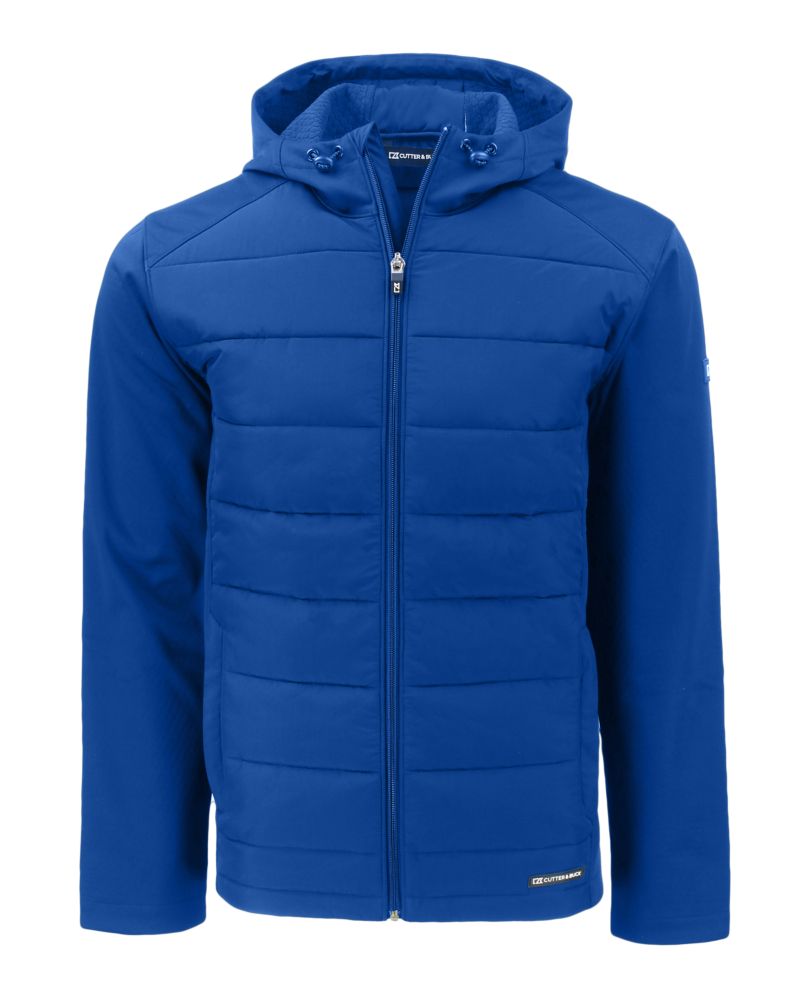 Cutter & Buck Evoke Recycled Honeycomb Fleece Mens Hybrid Full Zip Jacket 78