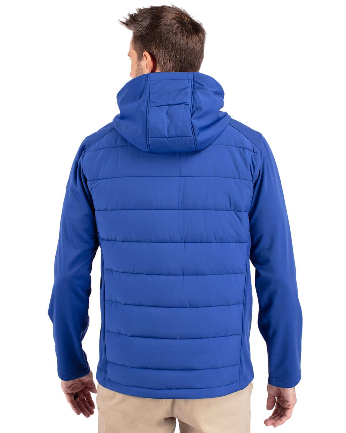 Cutter & Buck Evoke Recycled Honeycomb Fleece Mens Hybrid Full Zip Jacket 87