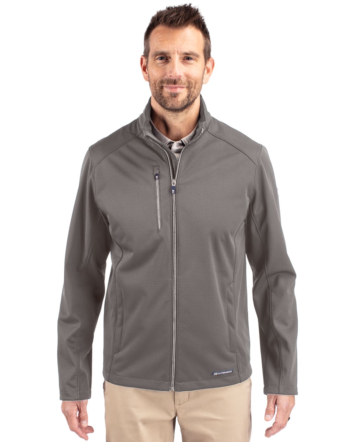 Cutter & Buck Evoke Recycled Honeycomb Fleece Mens Full Zip Jacket 111