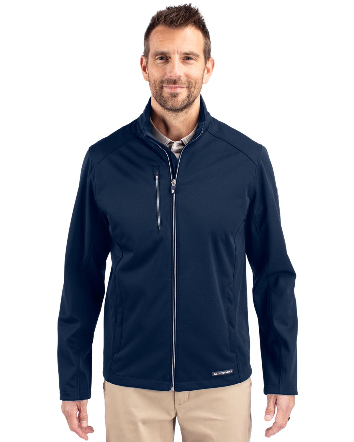 Cutter & Buck Evoke Recycled Honeycomb Fleece Mens Full Zip Jacket 75