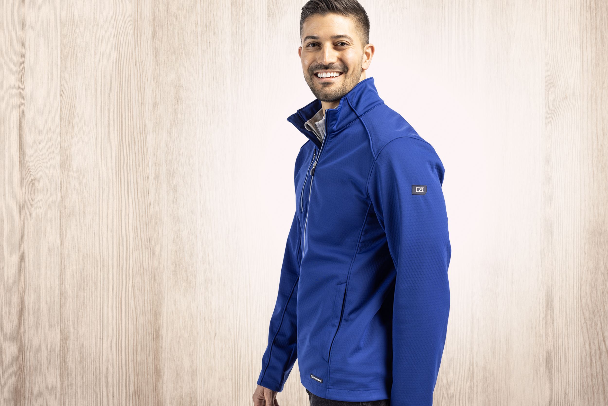 Cutter & Buck Evoke Recycled Honeycomb Fleece Mens Full Zip Jacket 78