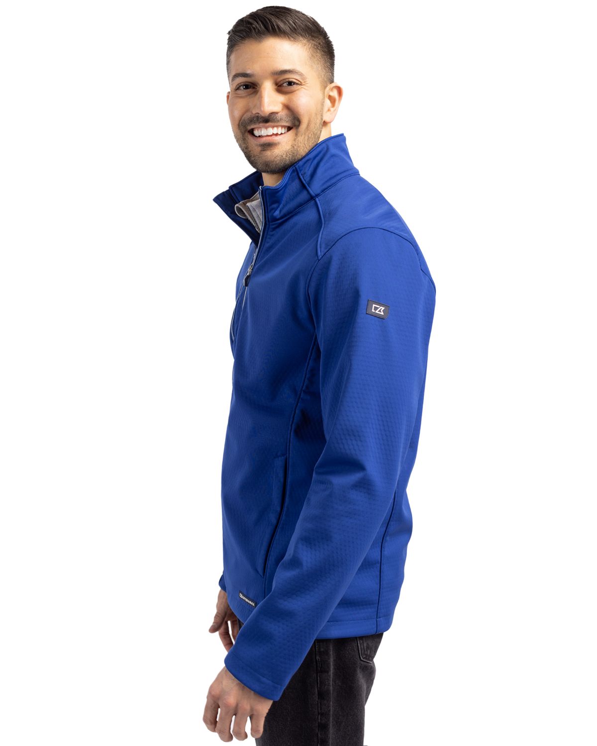 Cutter & Buck Evoke Recycled Honeycomb Fleece Mens Full Zip Jacket 55