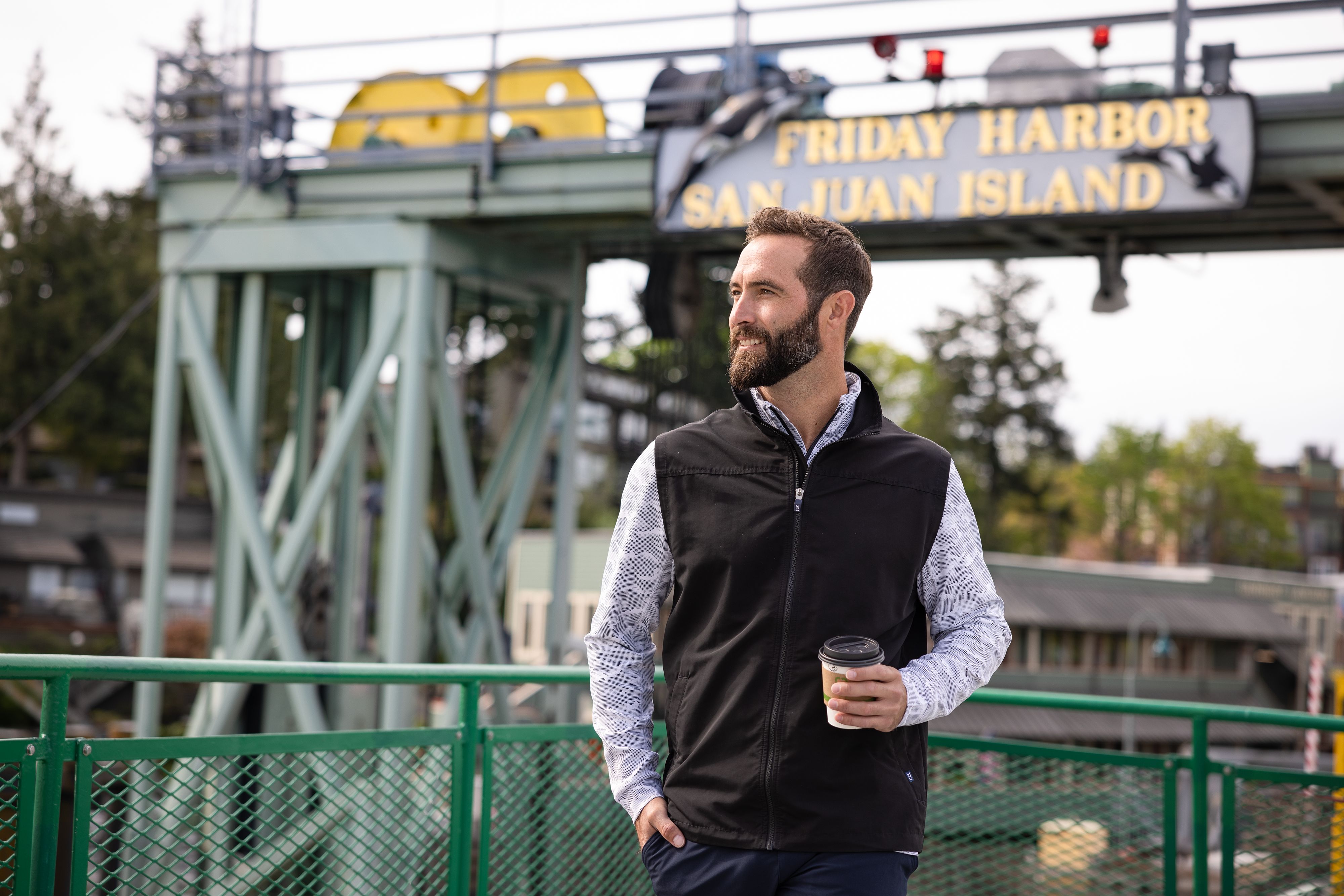 Cutter & Buck Charter Recycled Packable Mens Full Zip Vest 45