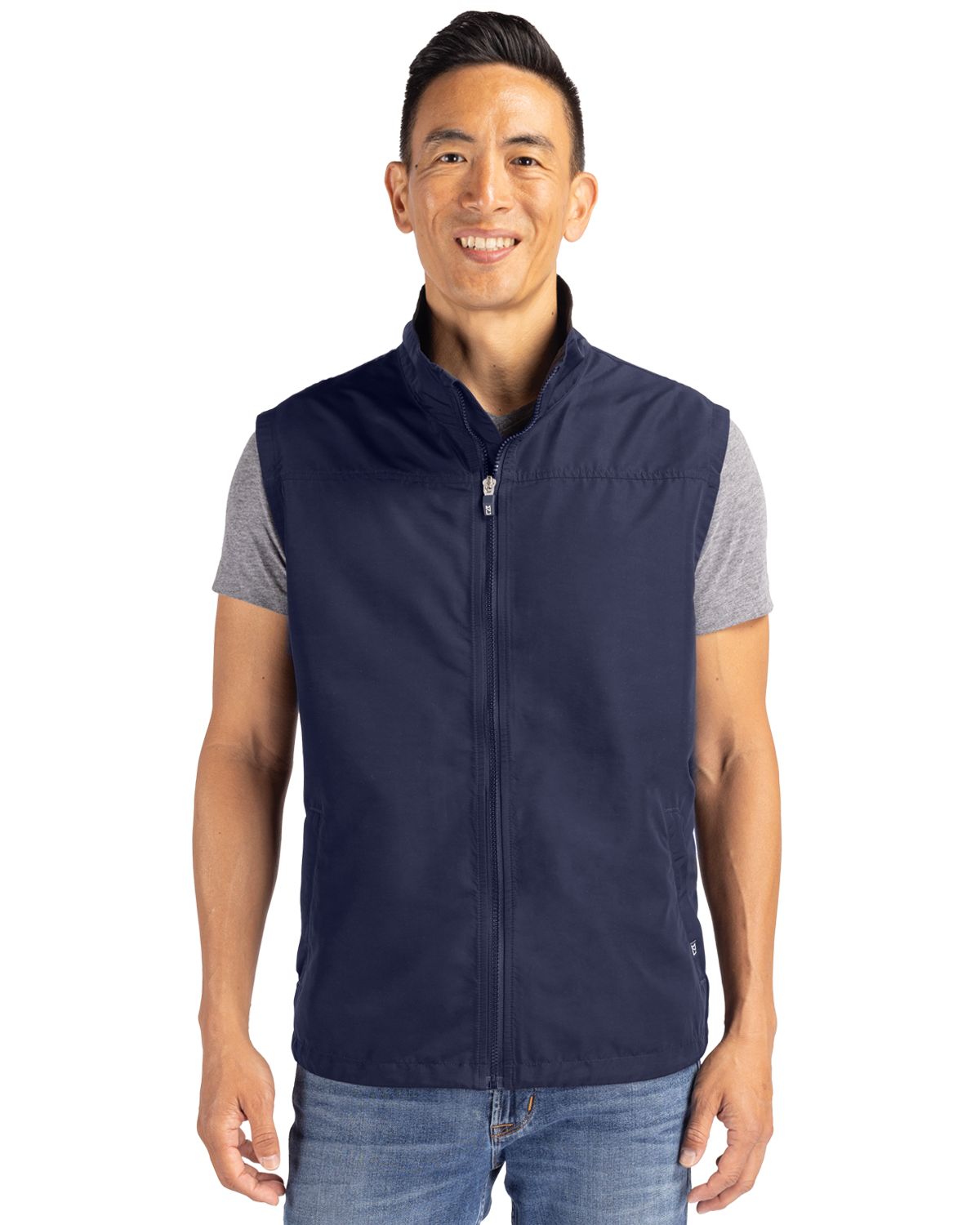Cutter & Buck Charter Recycled Packable Mens Full Zip Vest 60