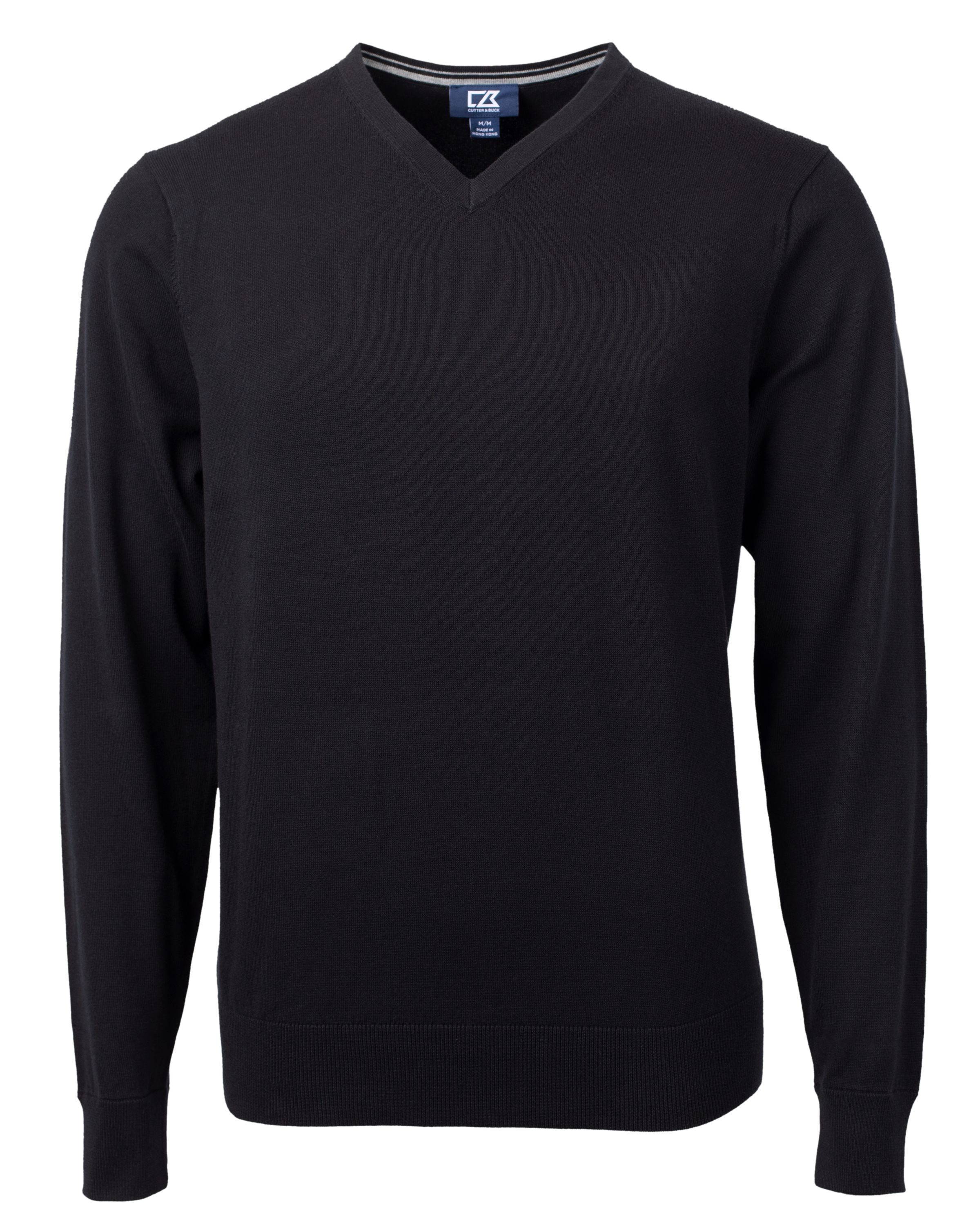 CB Lakemont Tri-Blend Mens V-Neck Pullover Sweater-Cutter &#38; Buck