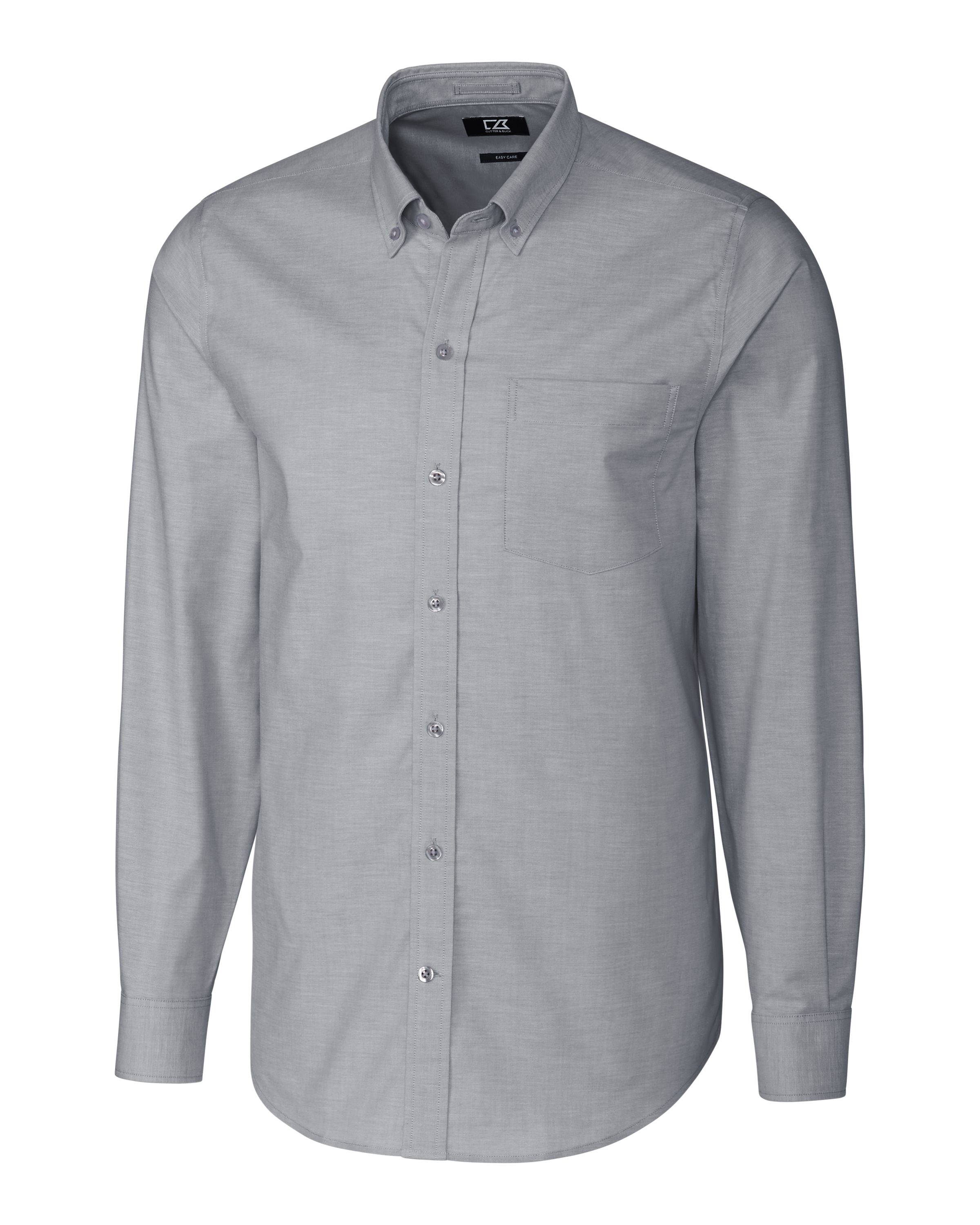 CB Stretch Oxford Mens Long Sleeve Dress Shirt-Cutter &#38; Buck