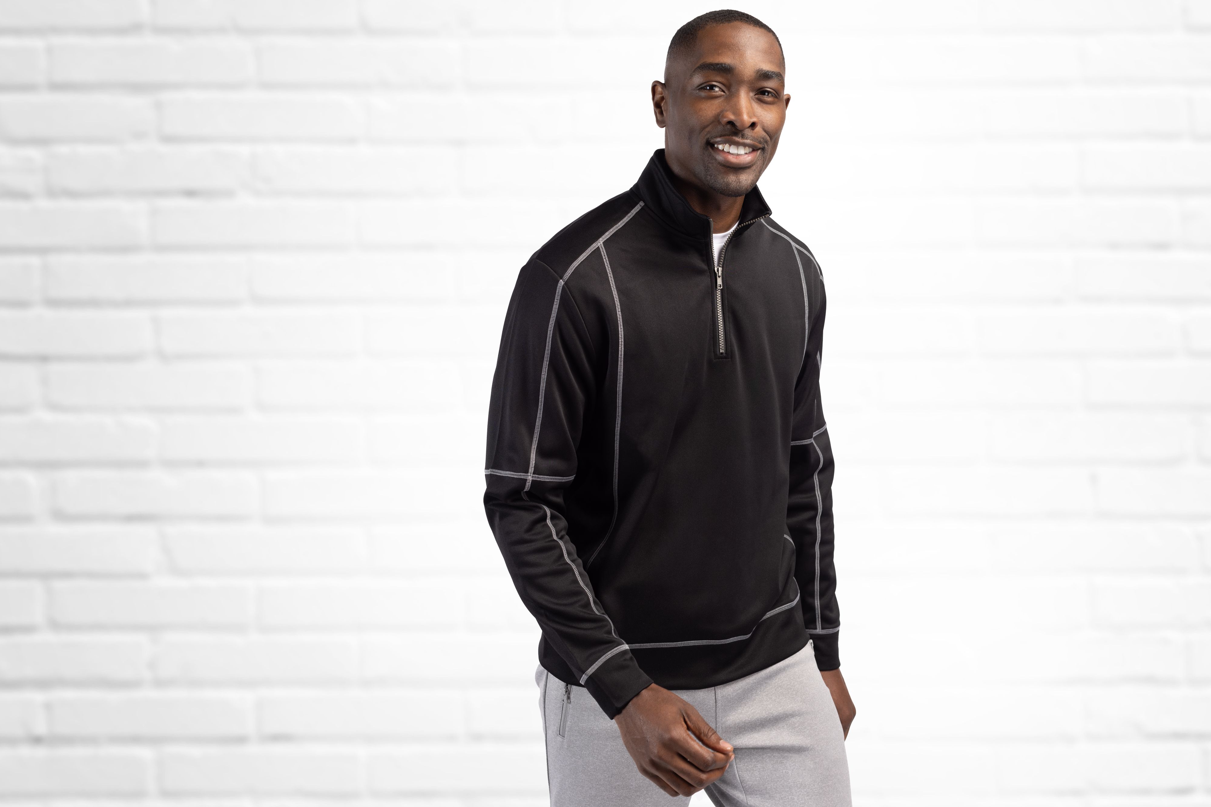 Clique Helsa Performance Knit Mens Half Zip 53