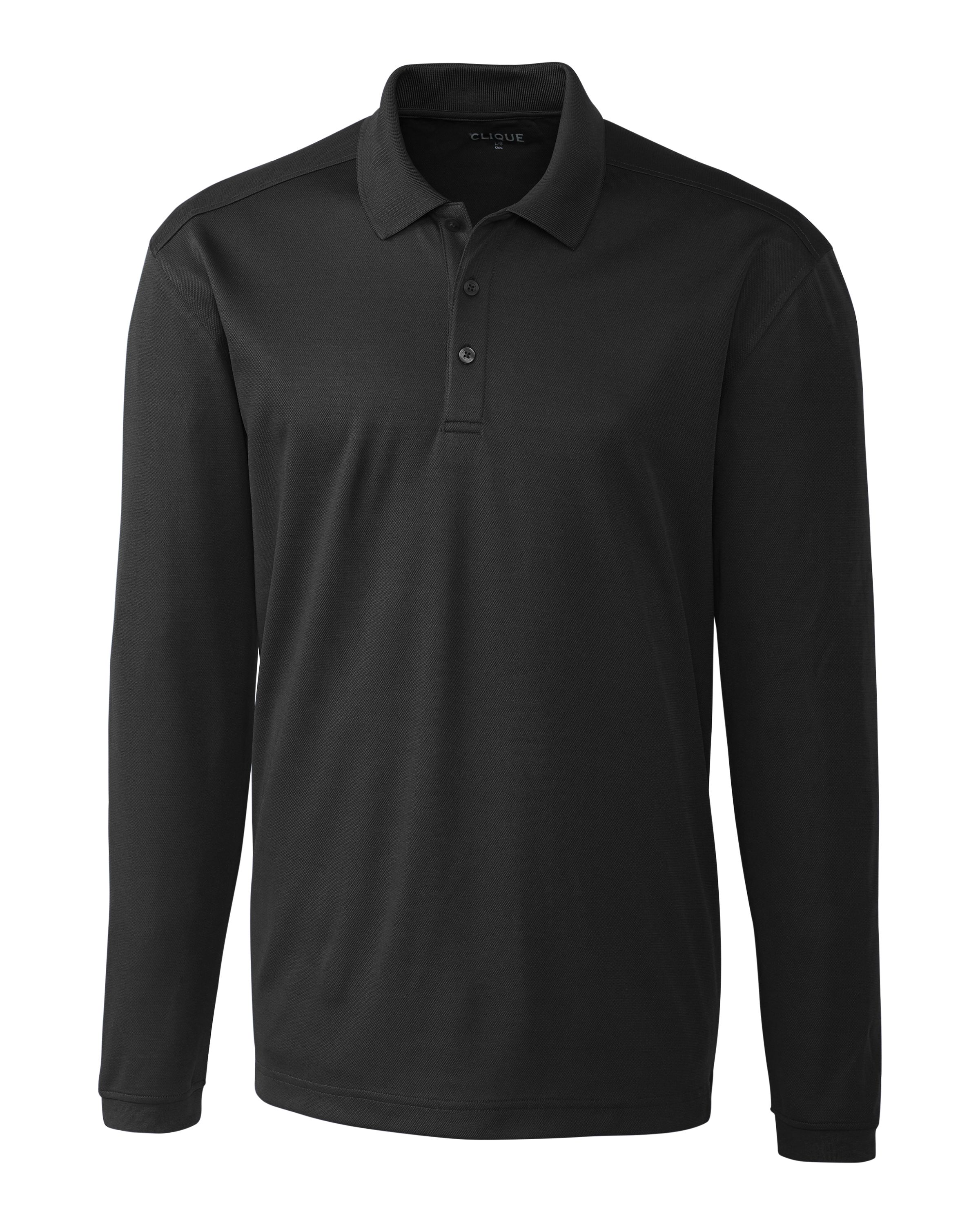 Clique Spin Eco Performance Pique Long Sleeve Mens Polo-Clique