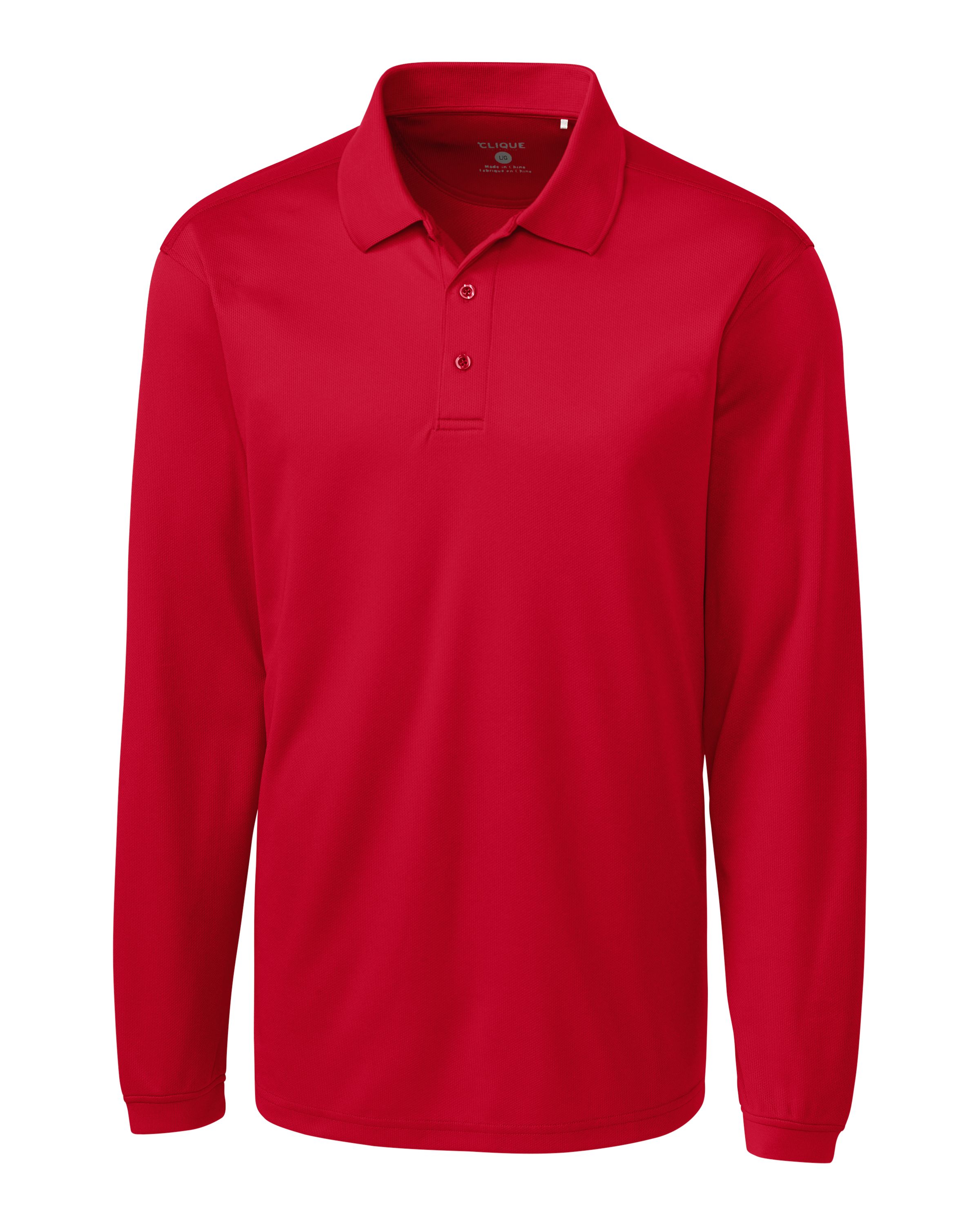 Clique Ice Pique Tech Mens Long Sleeve Polo 72