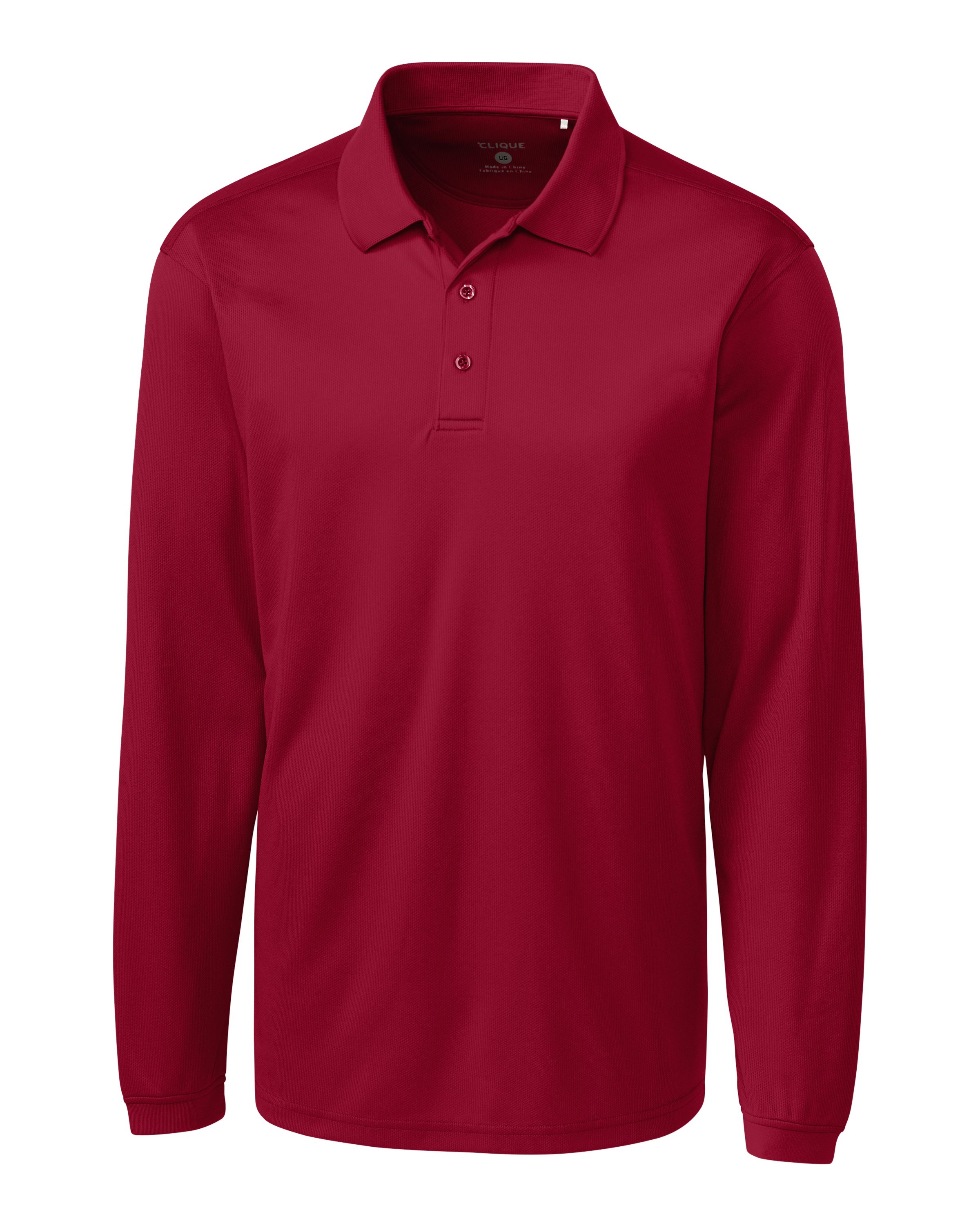 Clique Ice Pique Tech Mens Long Sleeve Polo 74