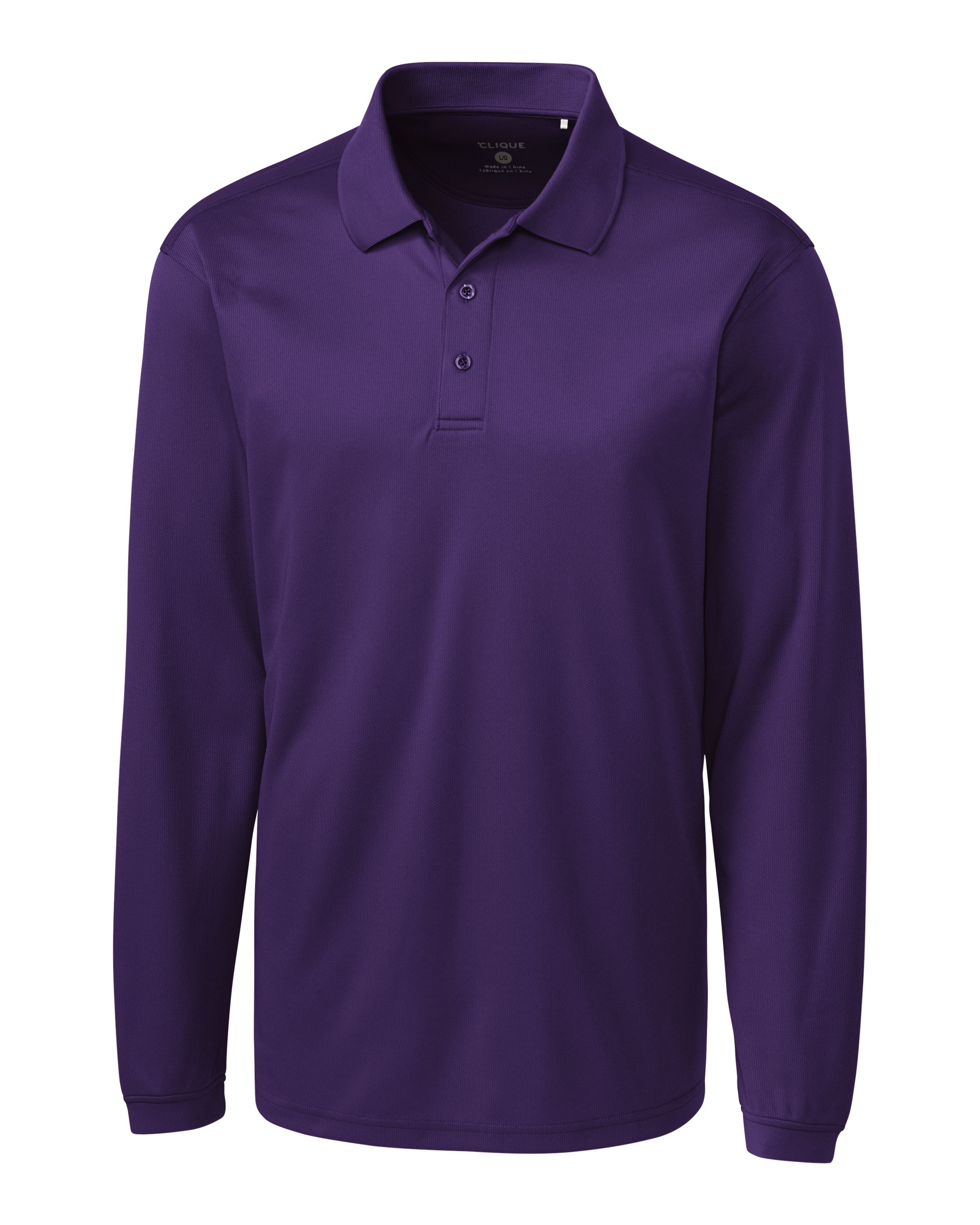 Clique Ice Pique Tech Mens Long Sleeve Polo 79