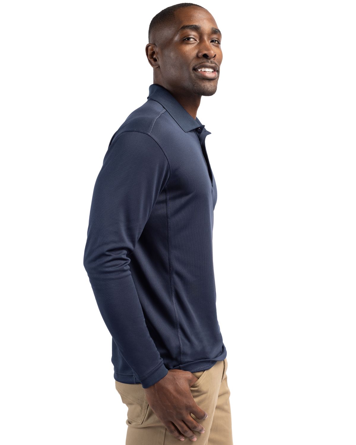 Clique Ice Pique Tech Mens Long Sleeve Polo 78
