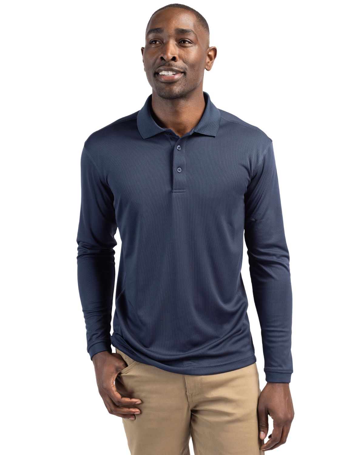 Clique Ice Pique Tech Mens Long Sleeve Polo 51