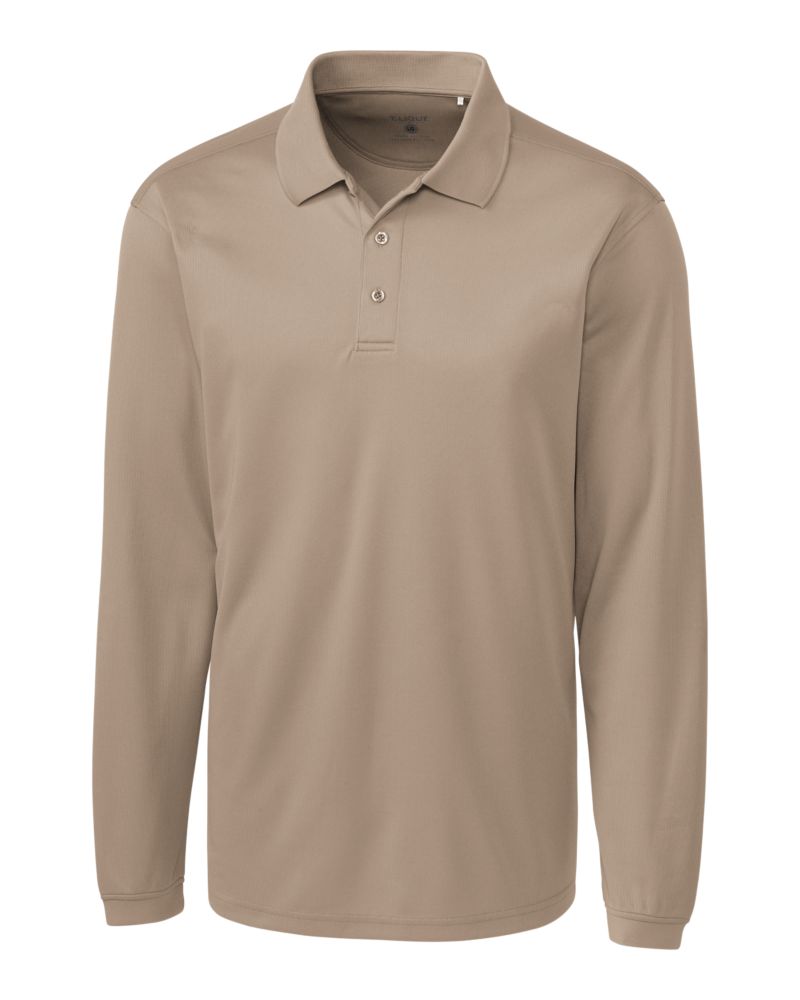 Clique Ice Pique Tech Mens Long Sleeve Polo 82