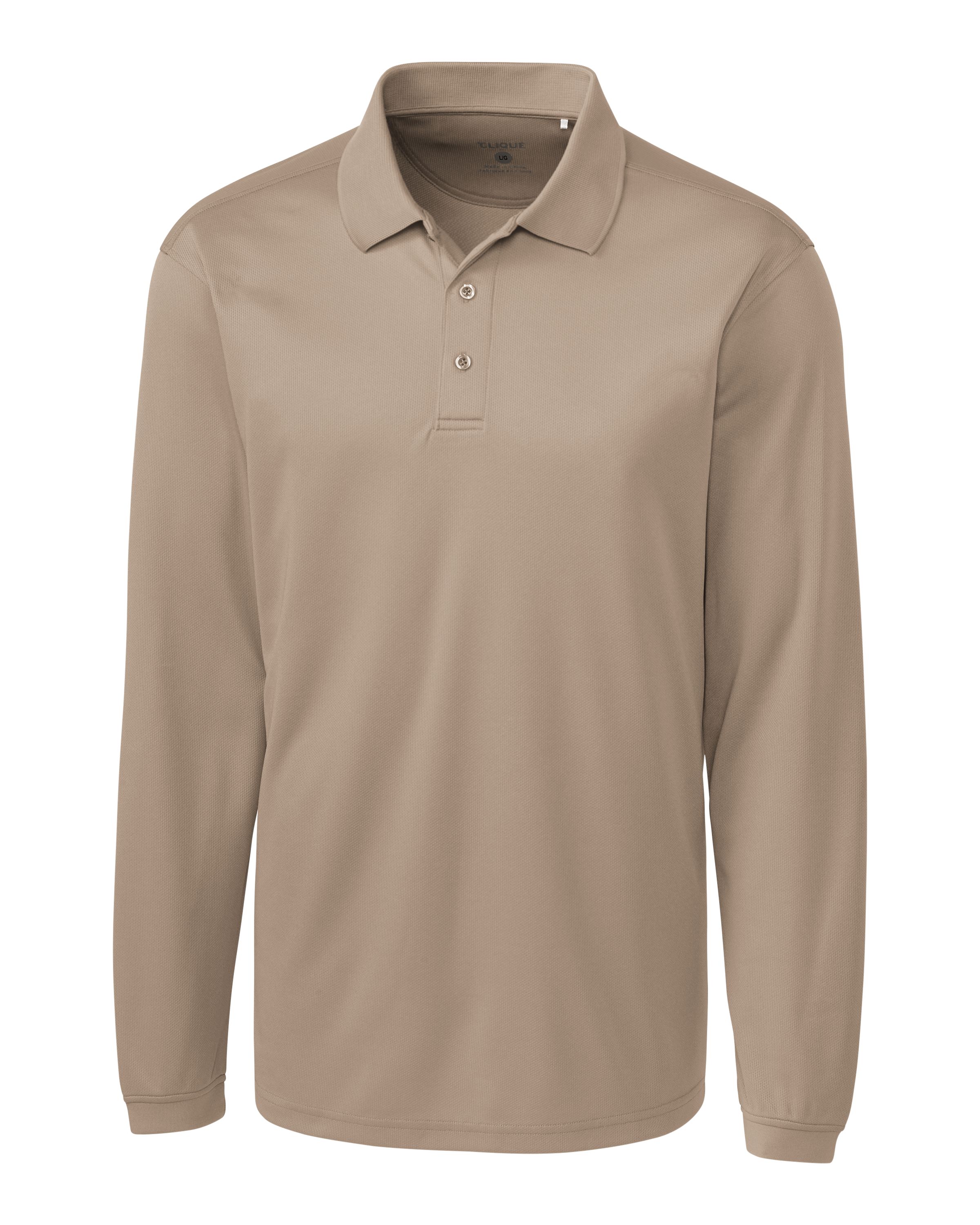 Clique Ice Pique Tech Mens Long Sleeve Polo 81