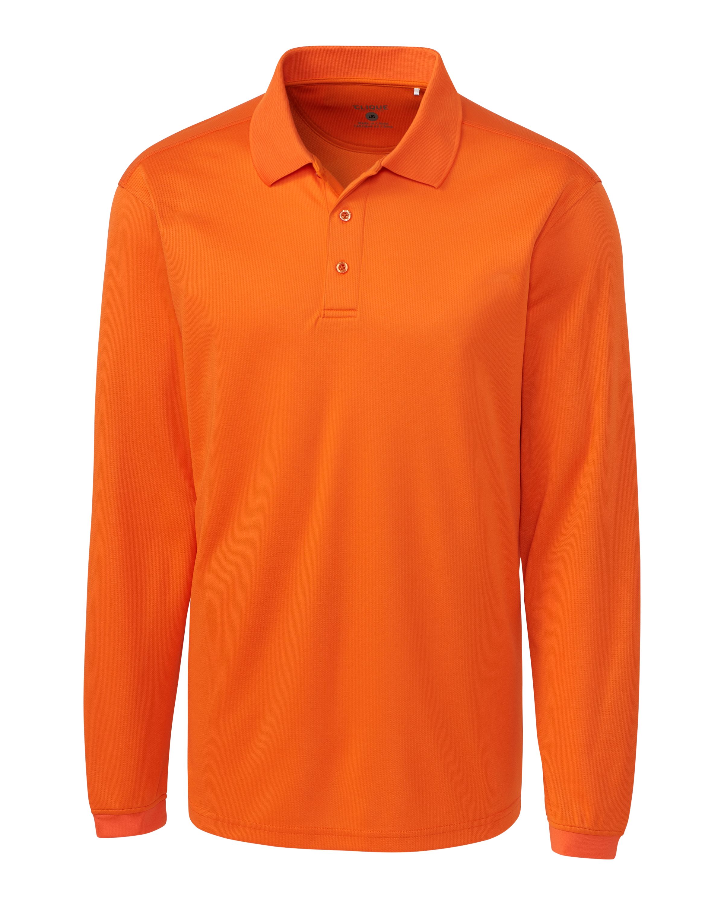 Clique Ice Pique Tech Mens Long Sleeve Polo 86