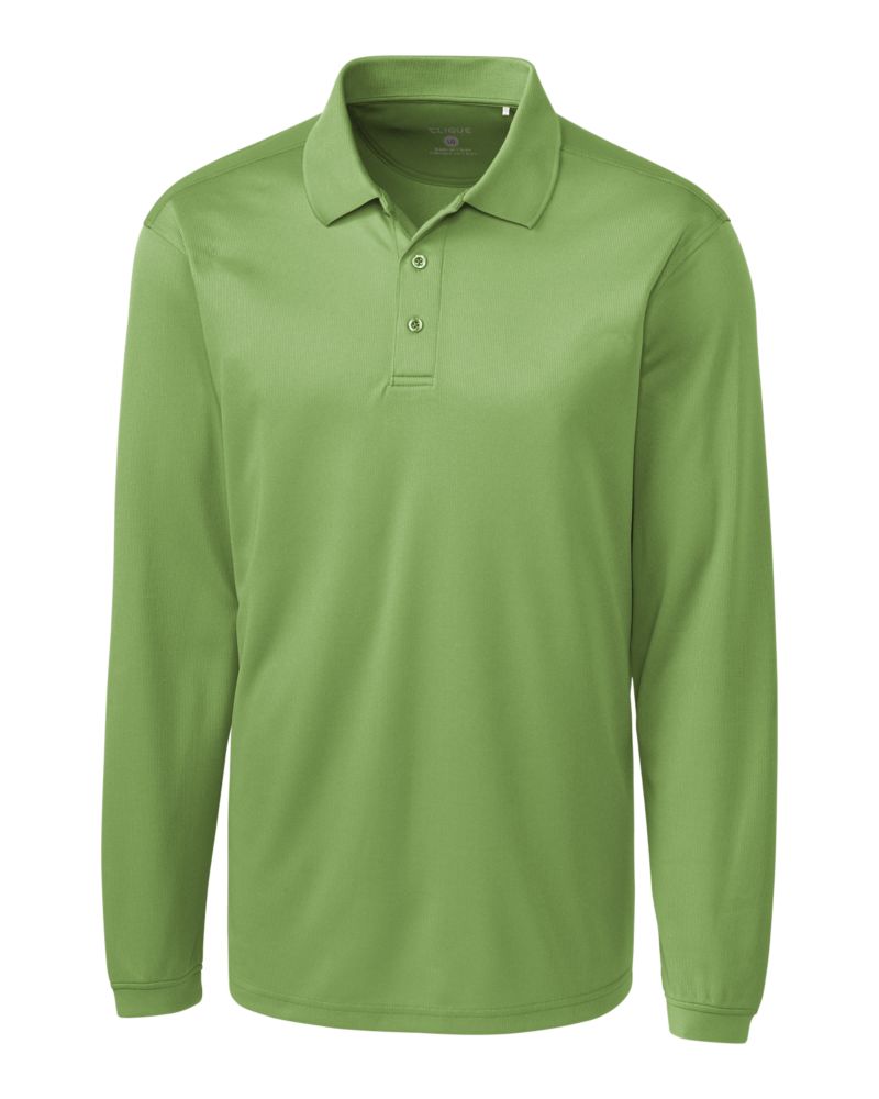 Clique Ice Pique Tech Mens Long Sleeve Polo 59