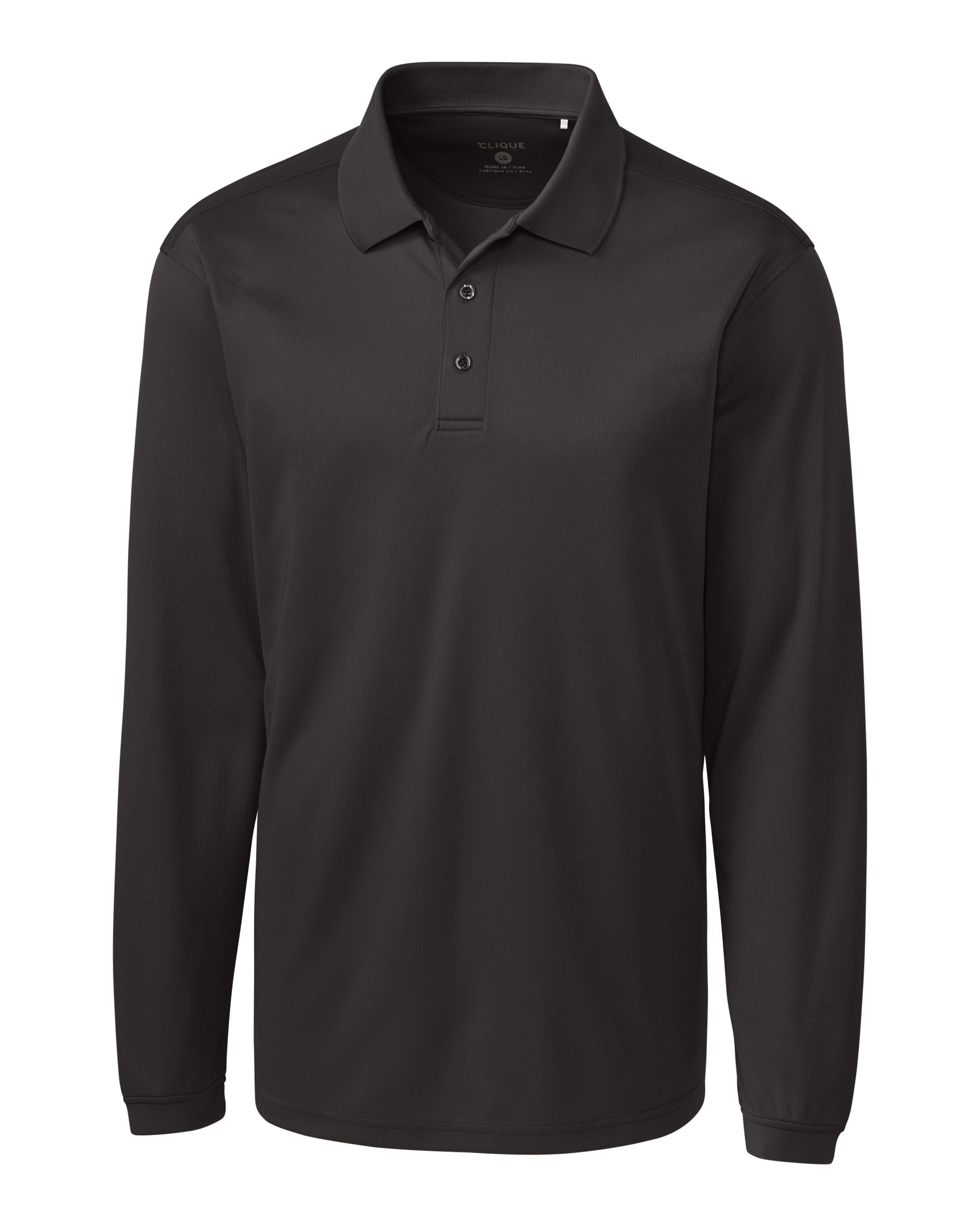 Clique Ice Pique Tech Mens Long Sleeve Polo 65