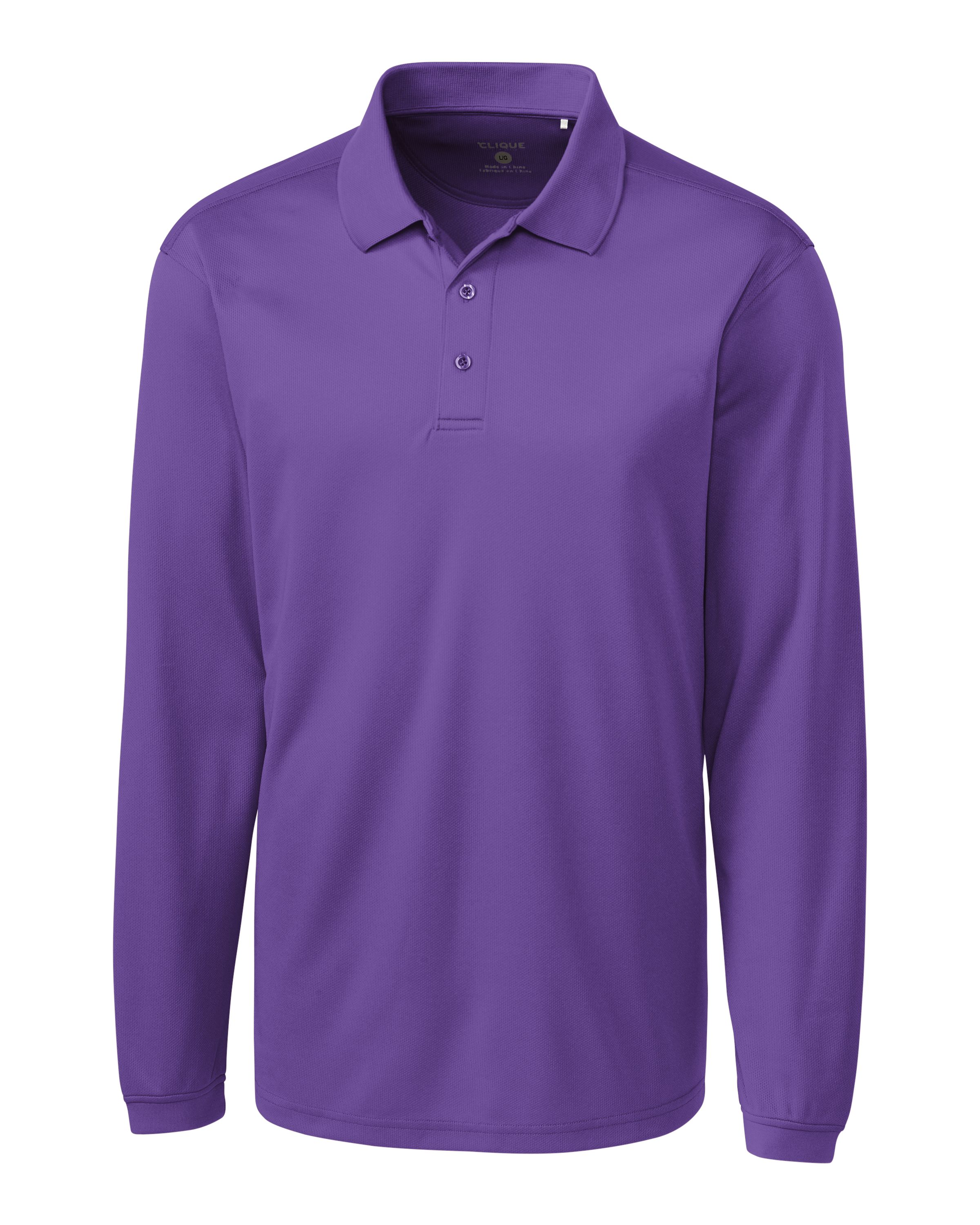 Clique Ice Pique Tech Mens Long Sleeve Polo 46